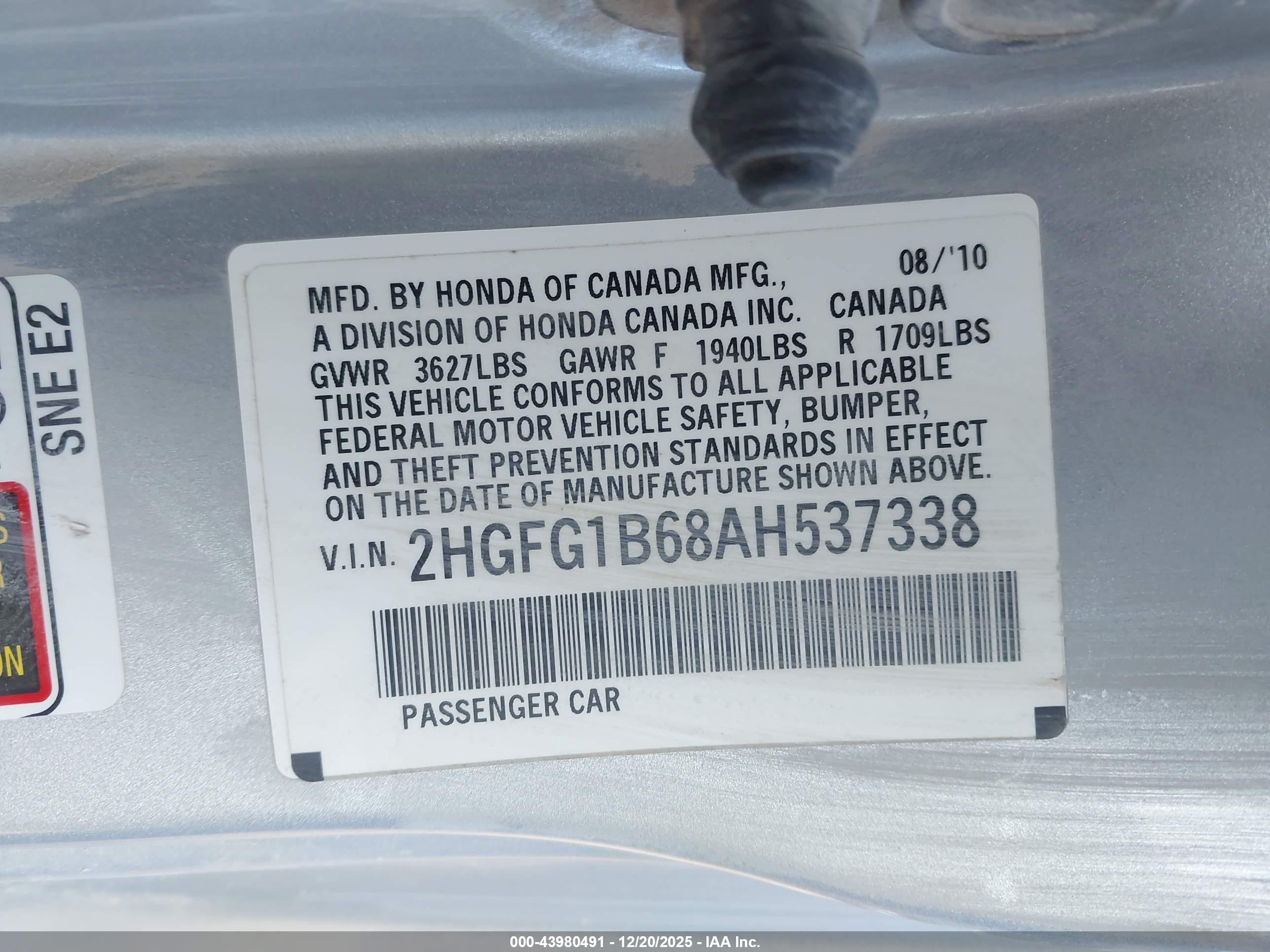 HONDA CIVIC image 9