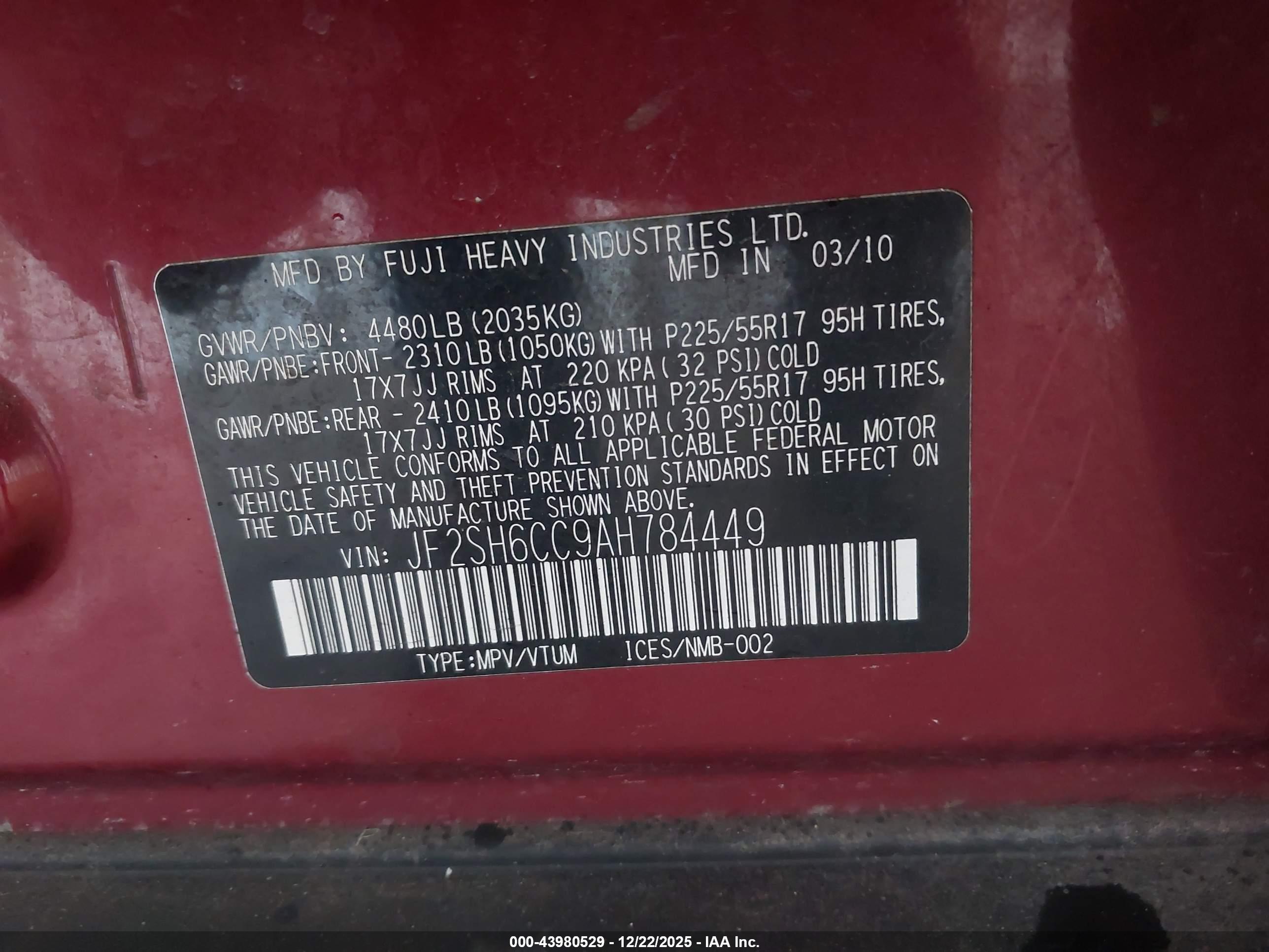 SUBARU FORESTER image 9