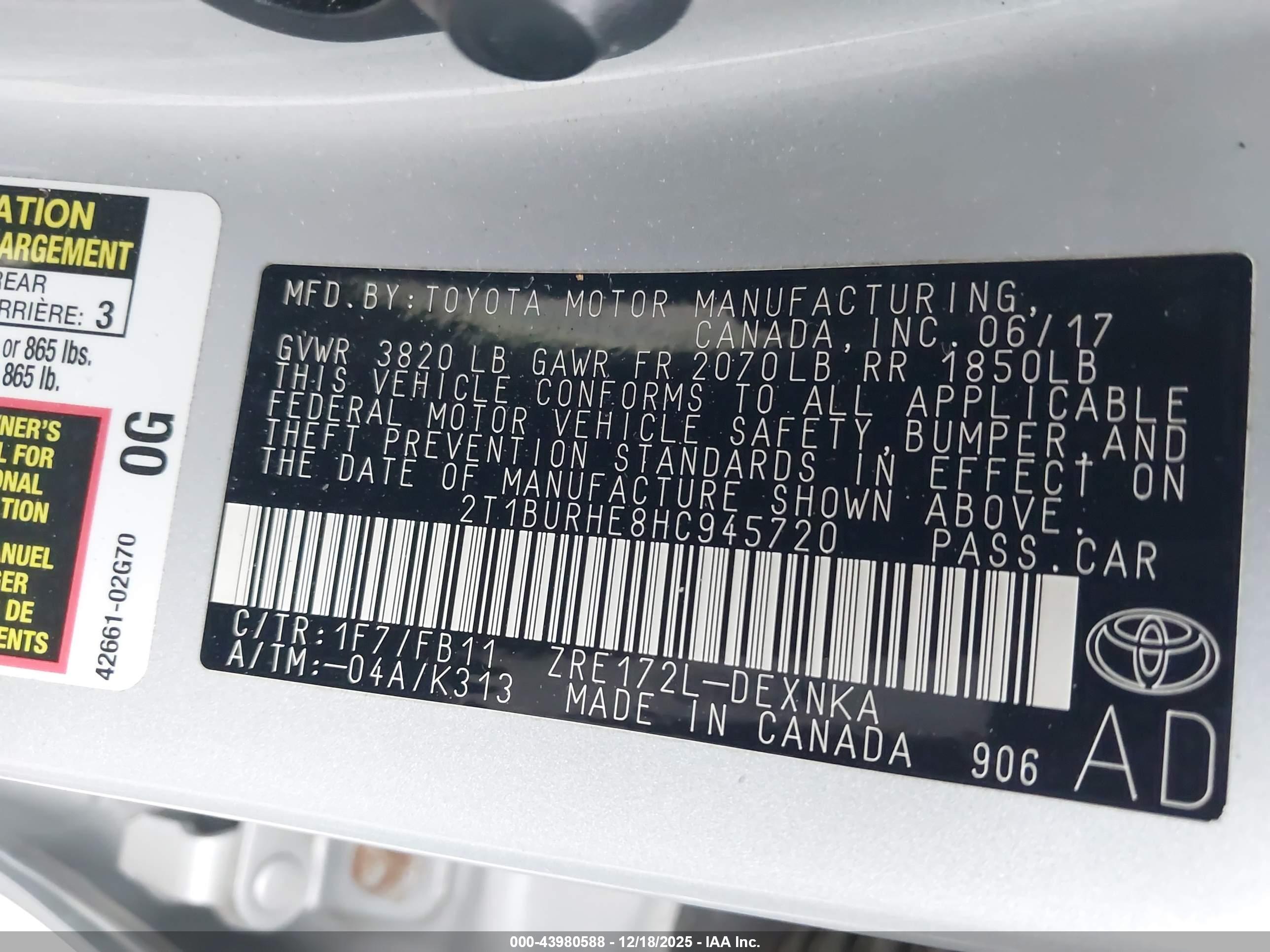 TOYOTA COROLLA image 9
