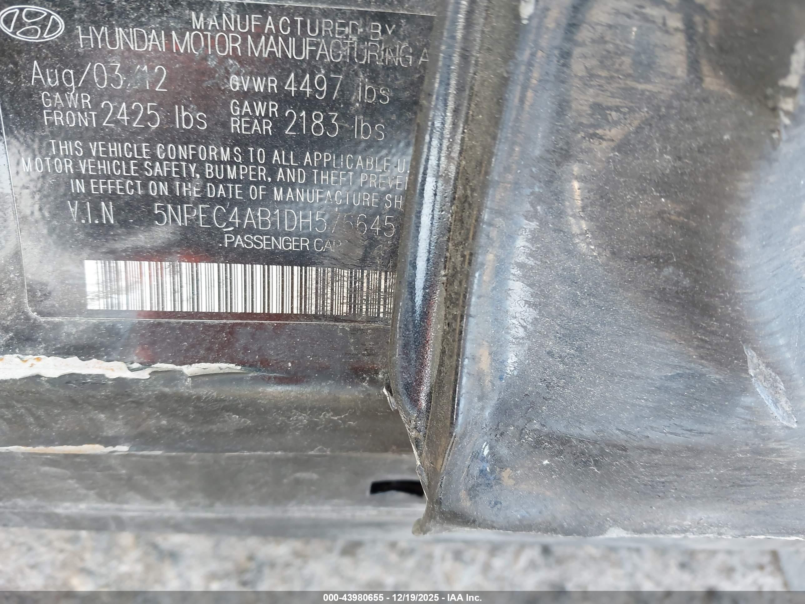 HYUNDAI SONATA image 9