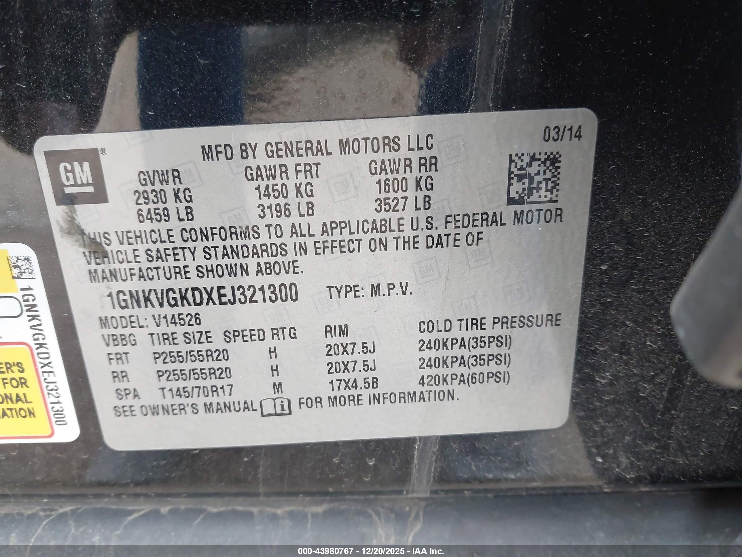 CHEVROLET TRAVERSE image 9