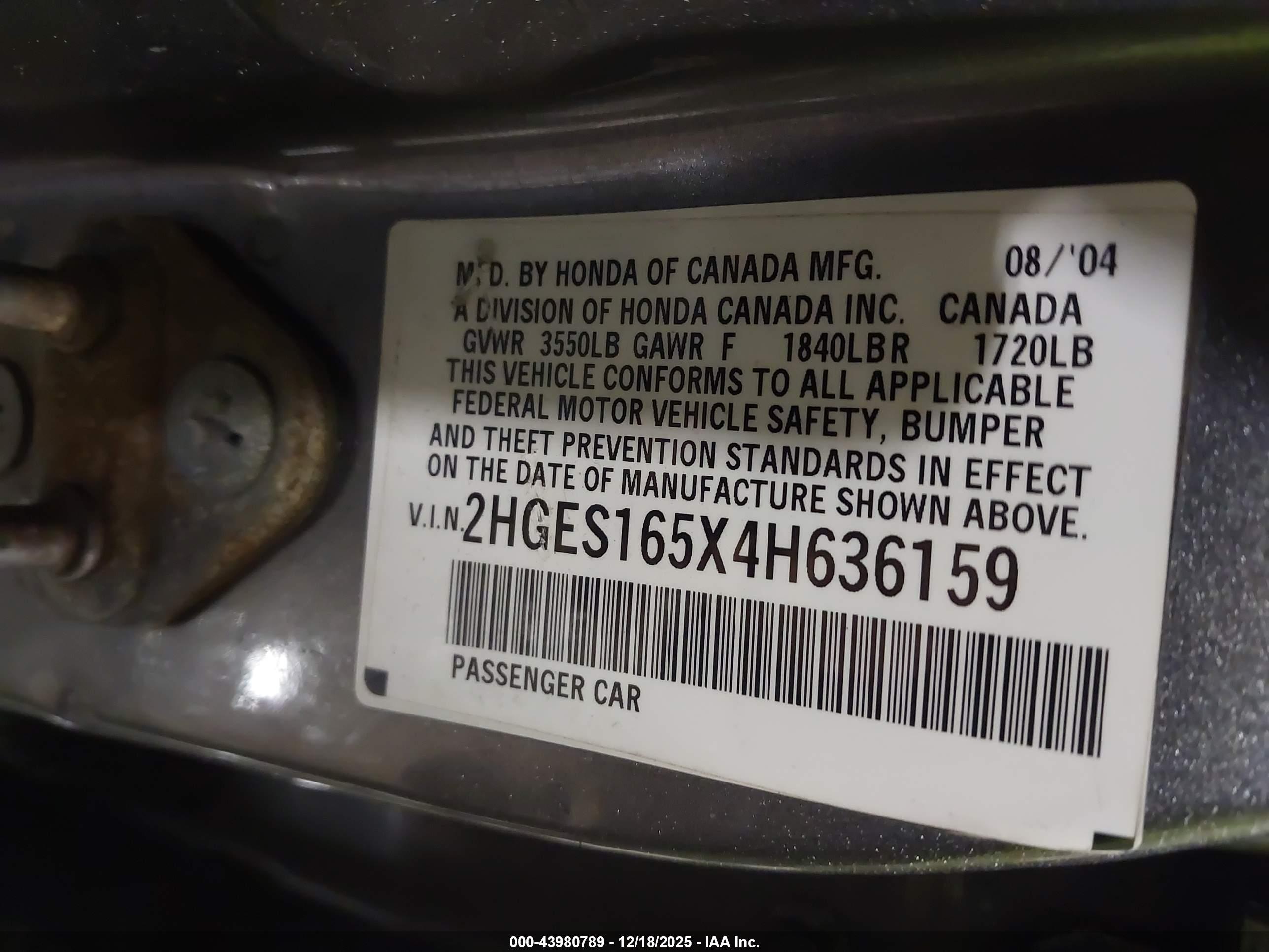 HONDA CIVIC image 9