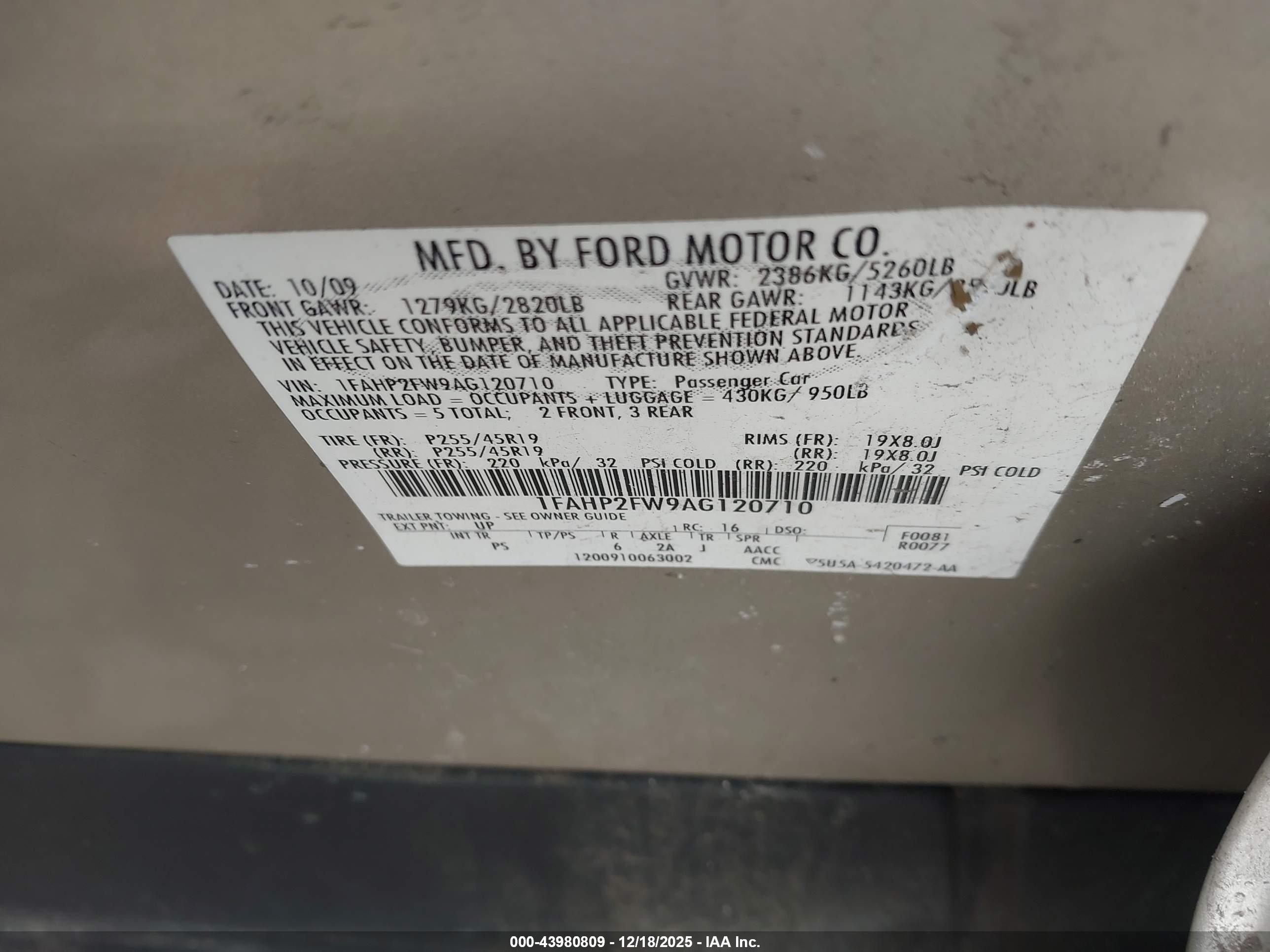 FORD TAURUS image 9