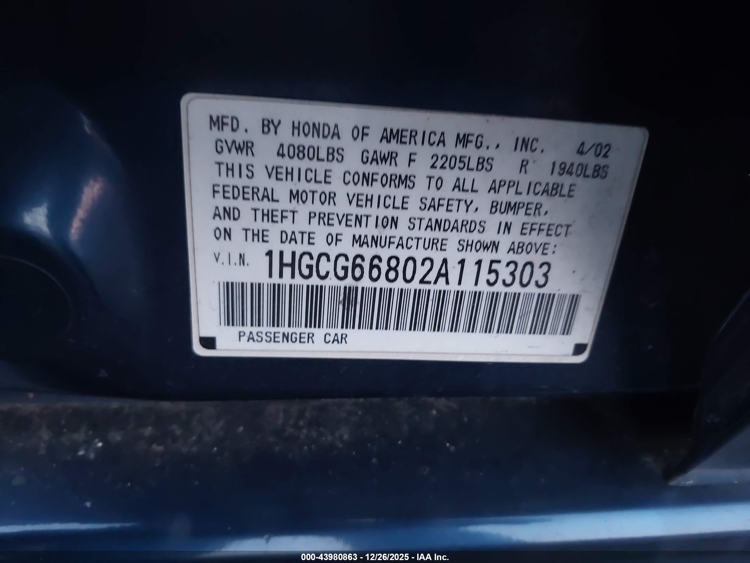 HONDA ACCORD image 9