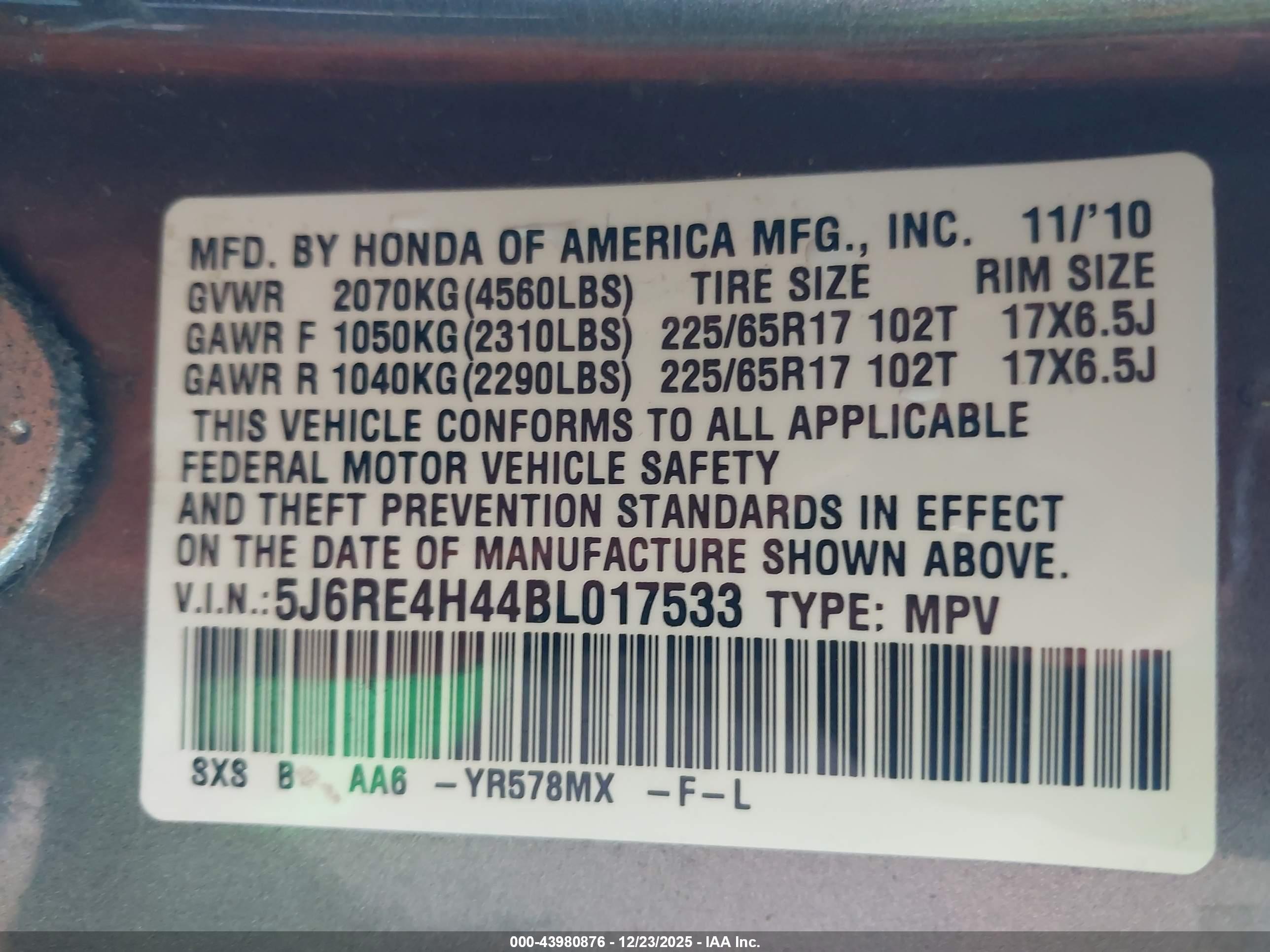 HONDA CR-V image 9