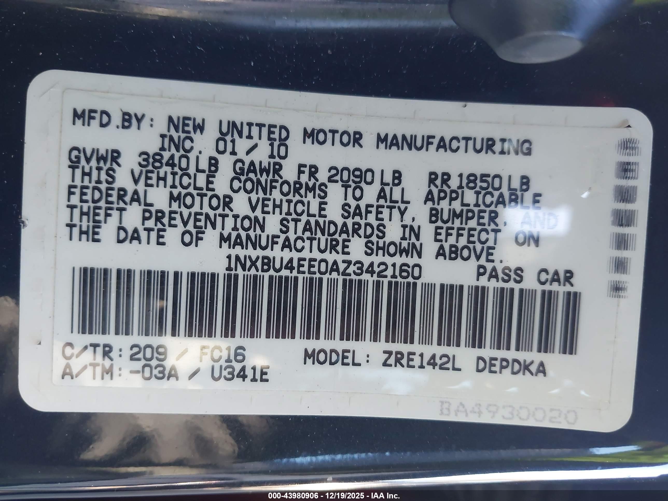 TOYOTA COROLLA image 9