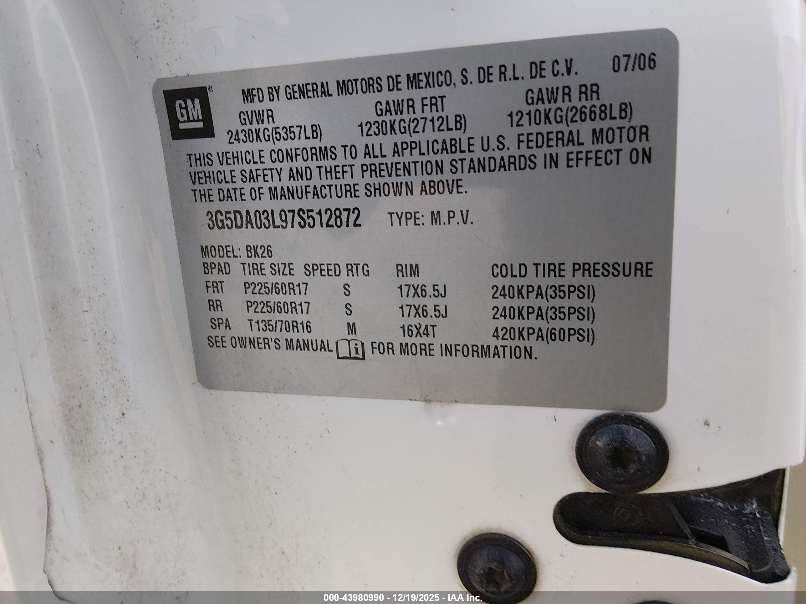 BUICK RENDEZVOUS image 9