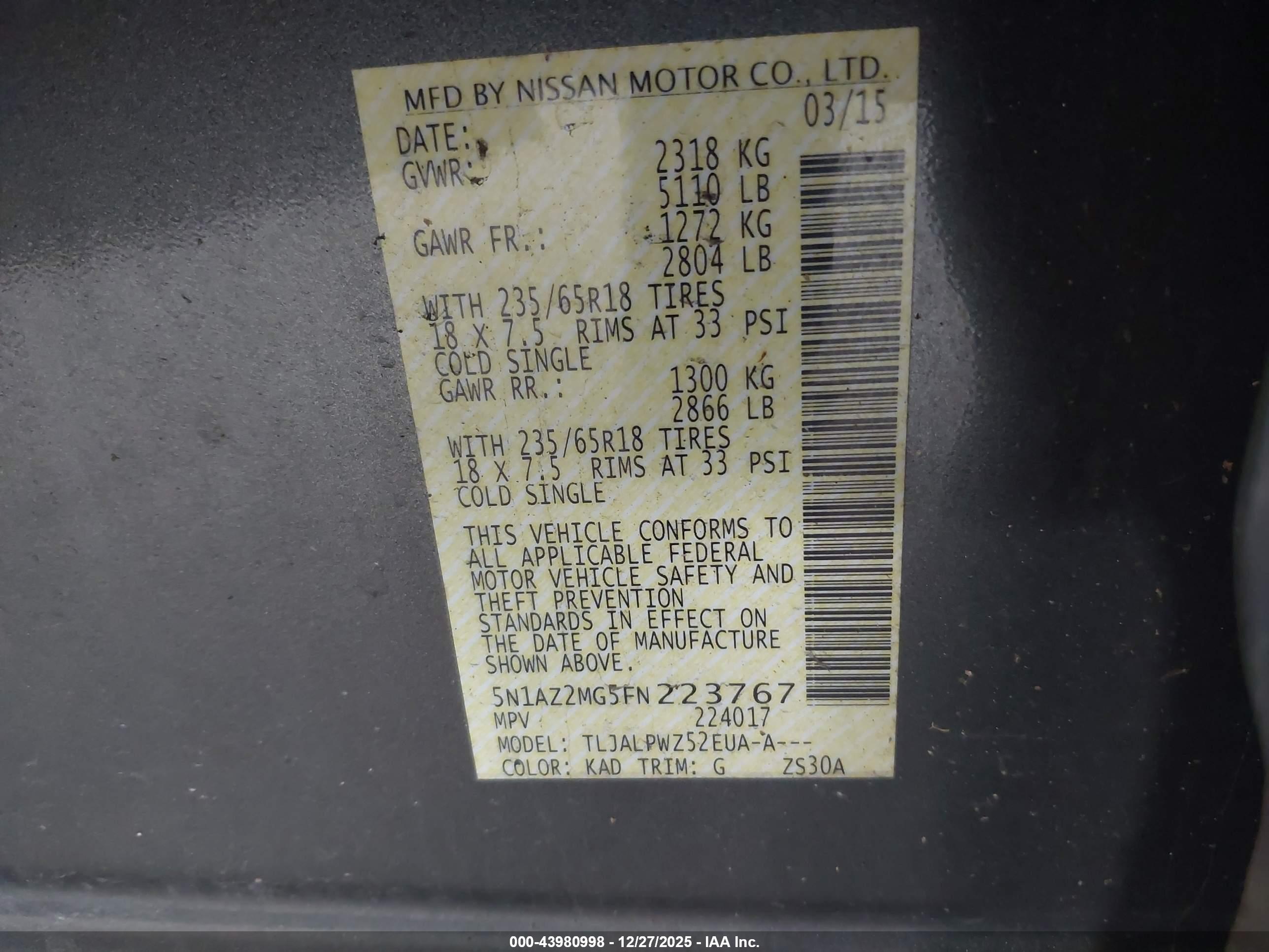 NISSAN MURANO image 9