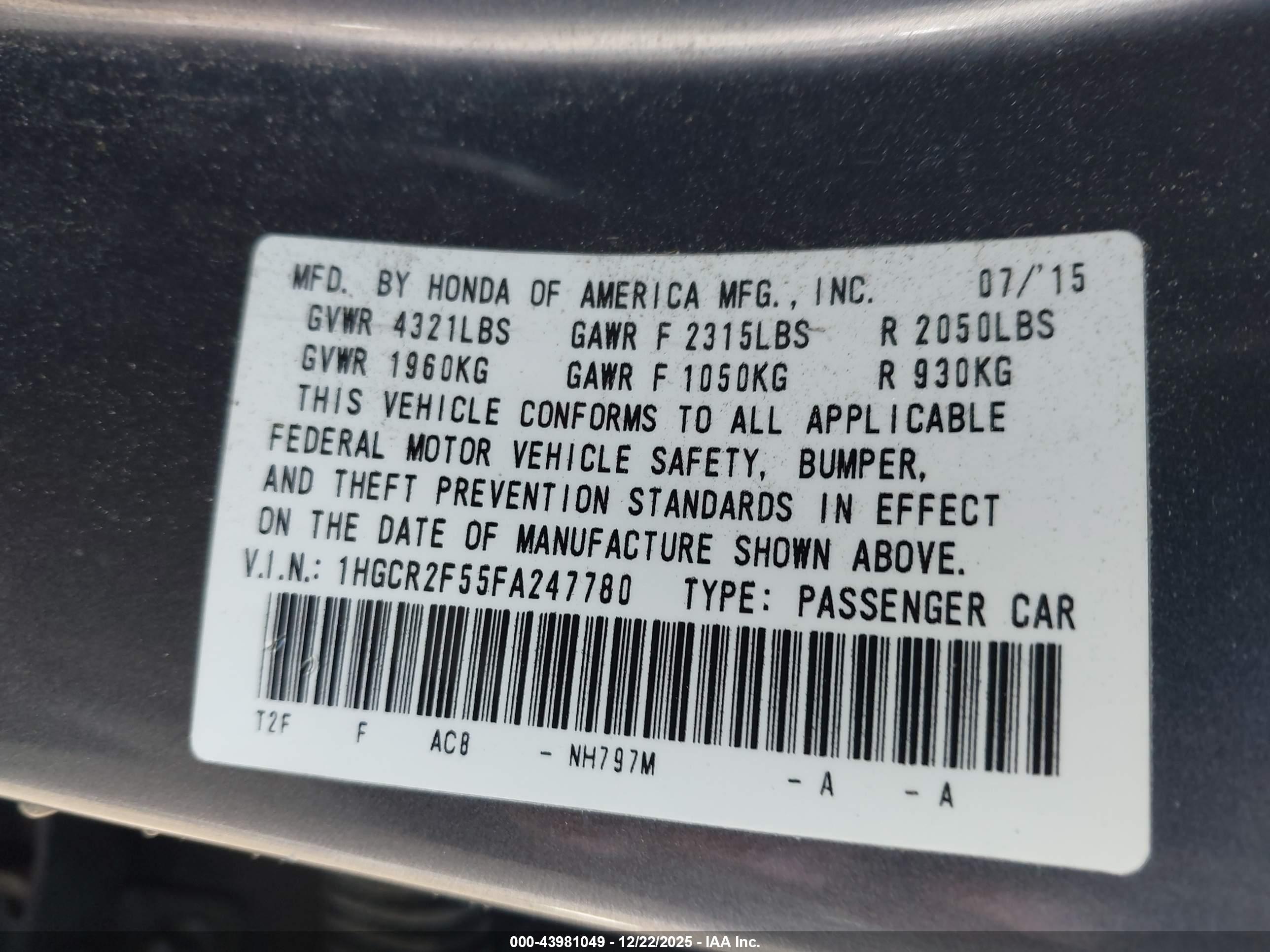HONDA ACCORD image 9