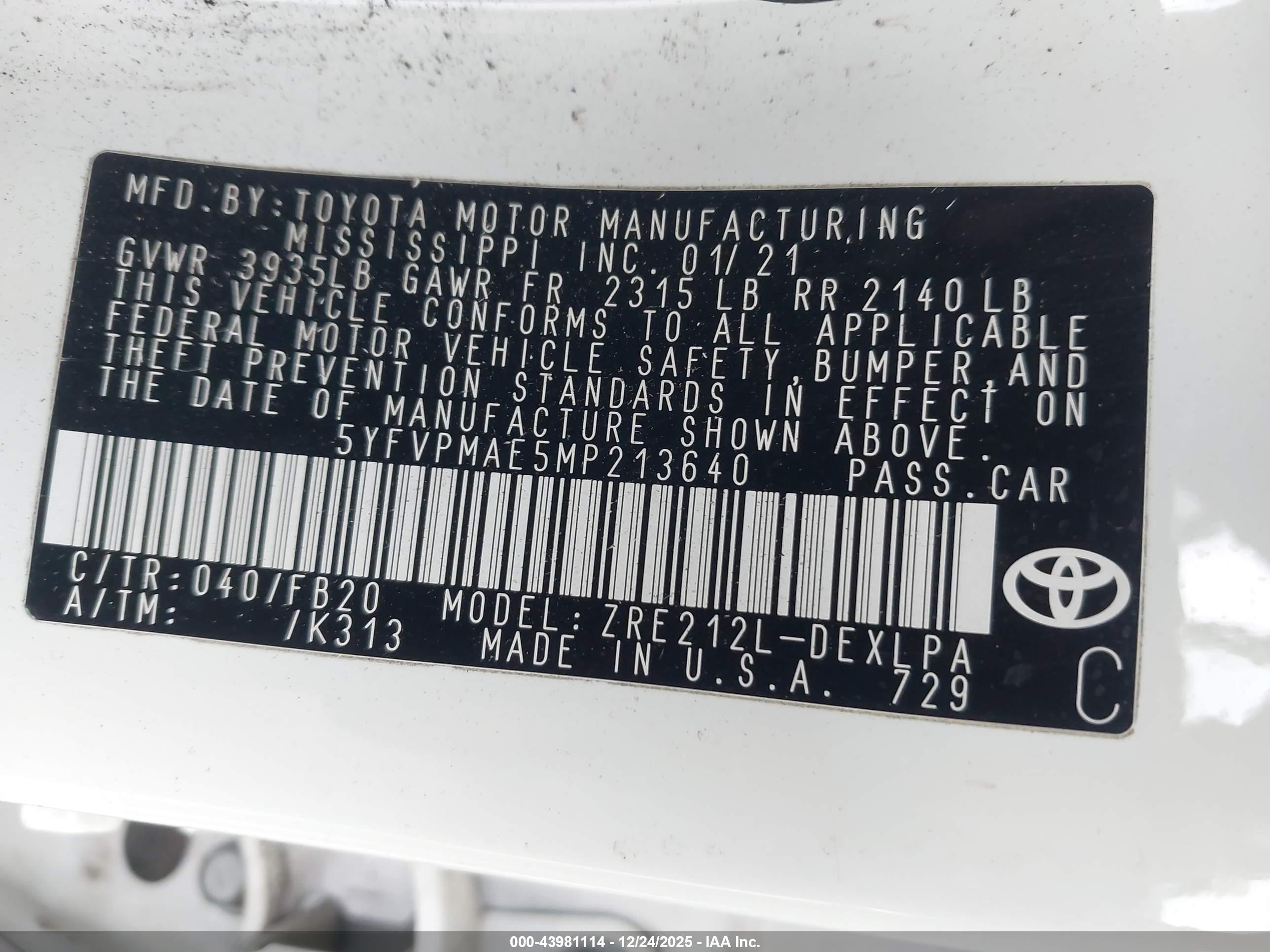 TOYOTA COROLLA image 9