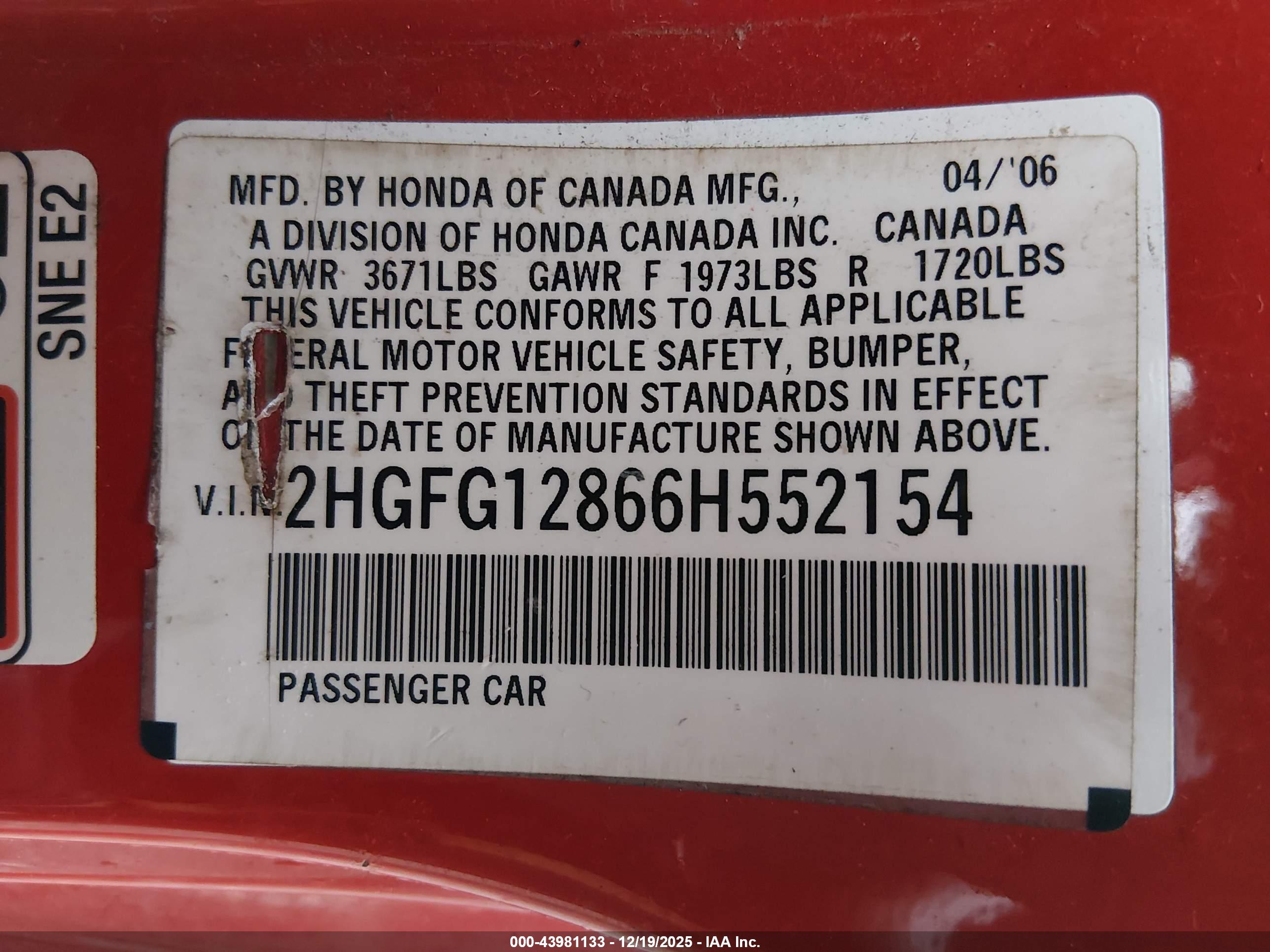 HONDA CIVIC image 9