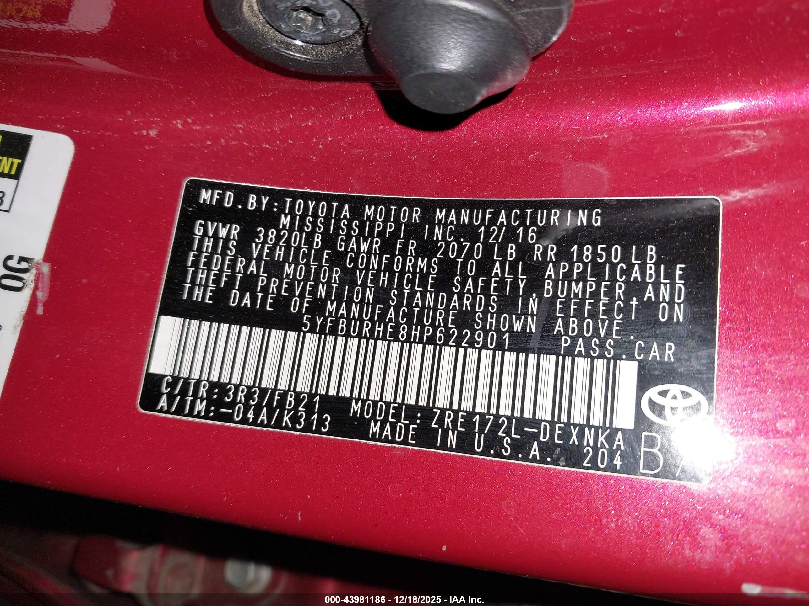 TOYOTA COROLLA image 9