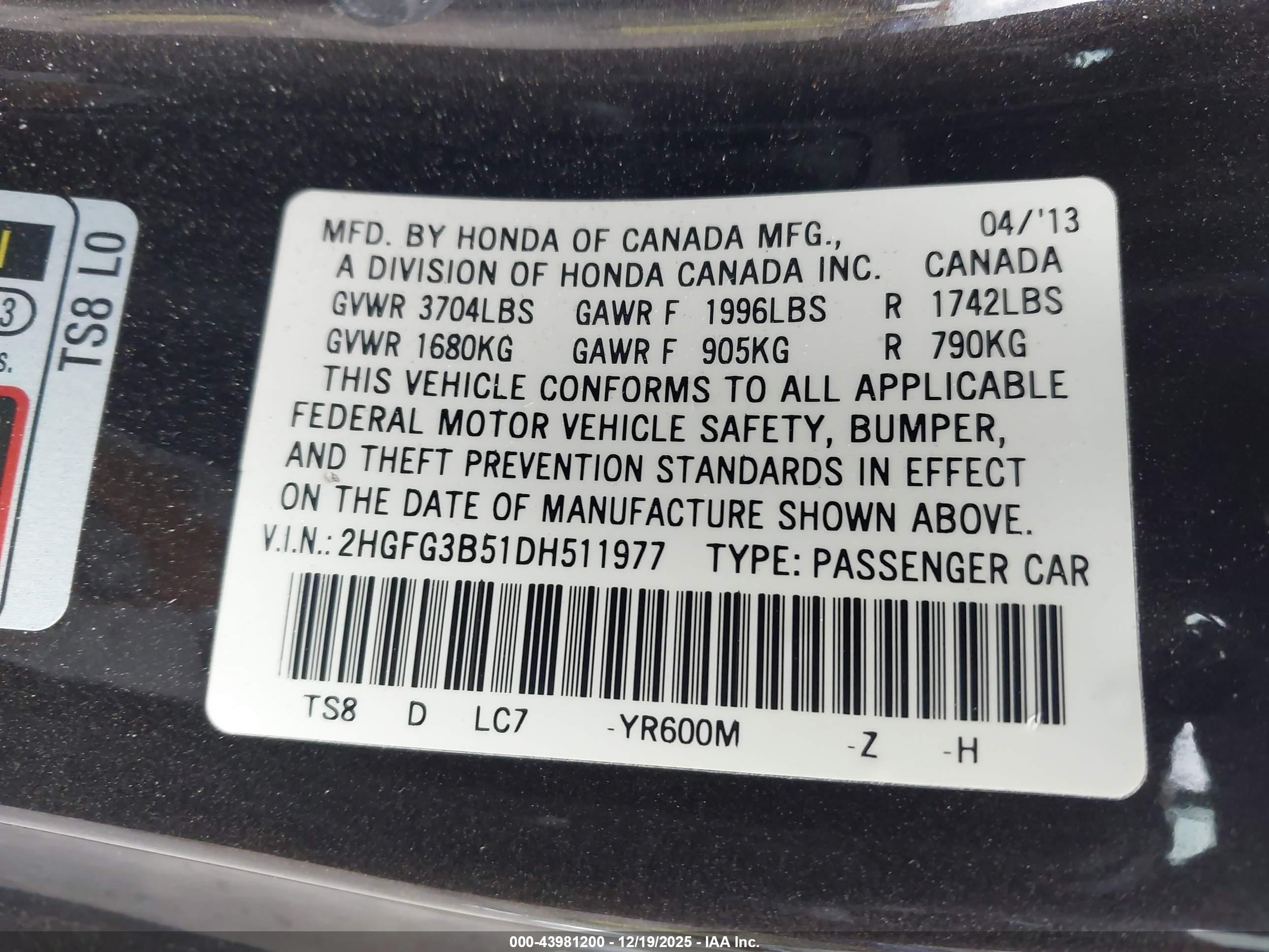 HONDA CIVIC image 9
