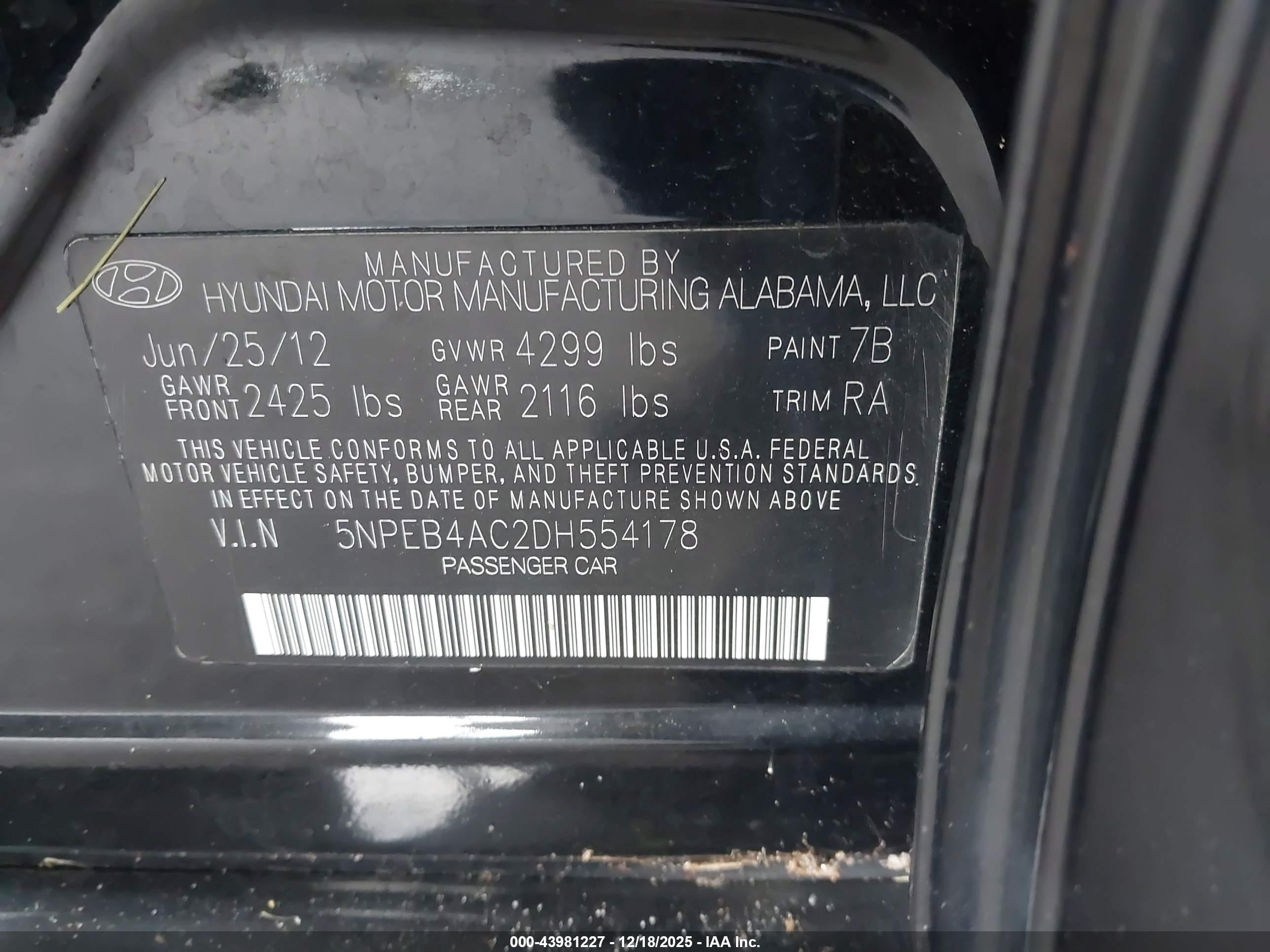 HYUNDAI SONATA image 9