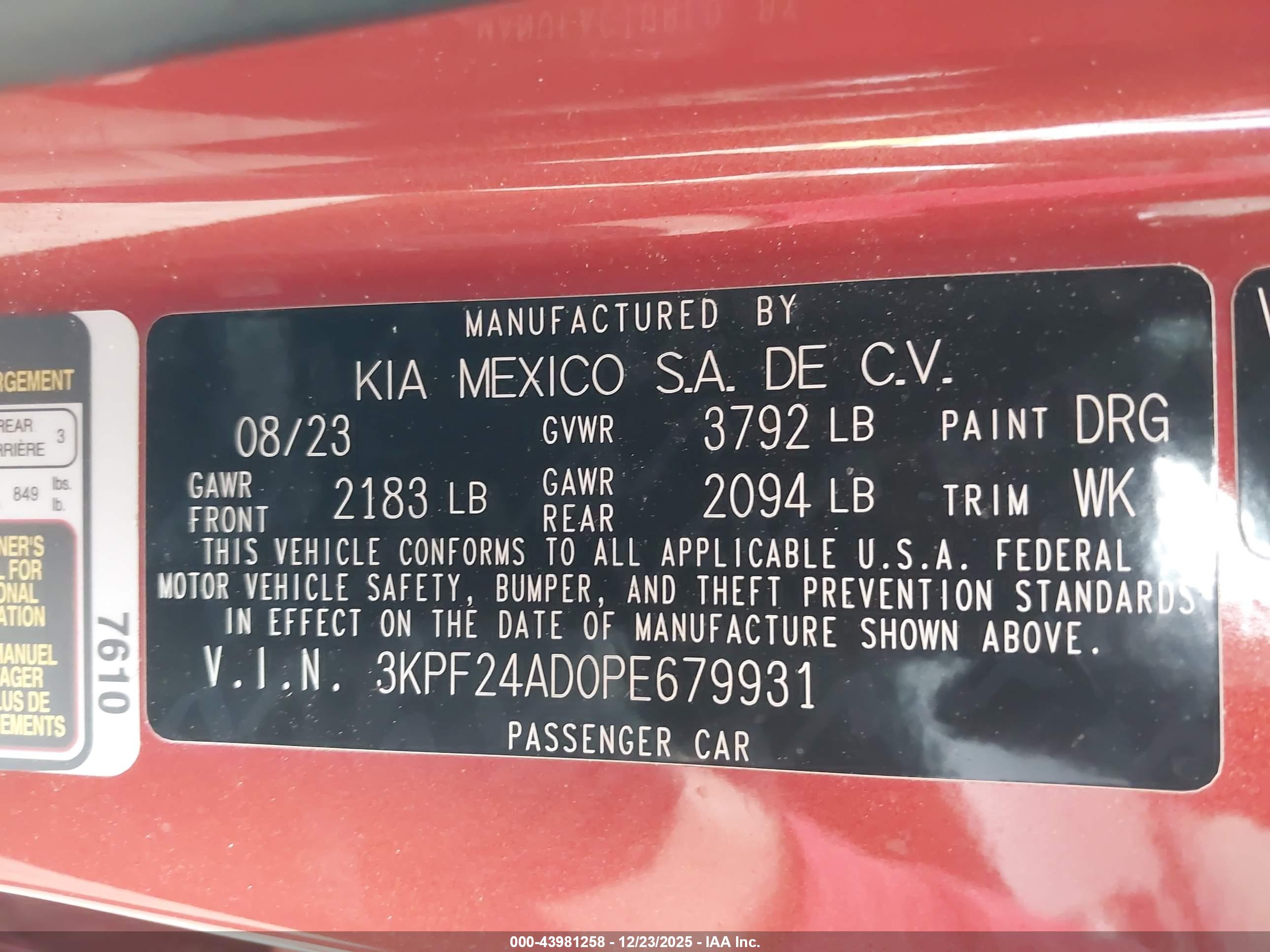 KIA FORTE image 9