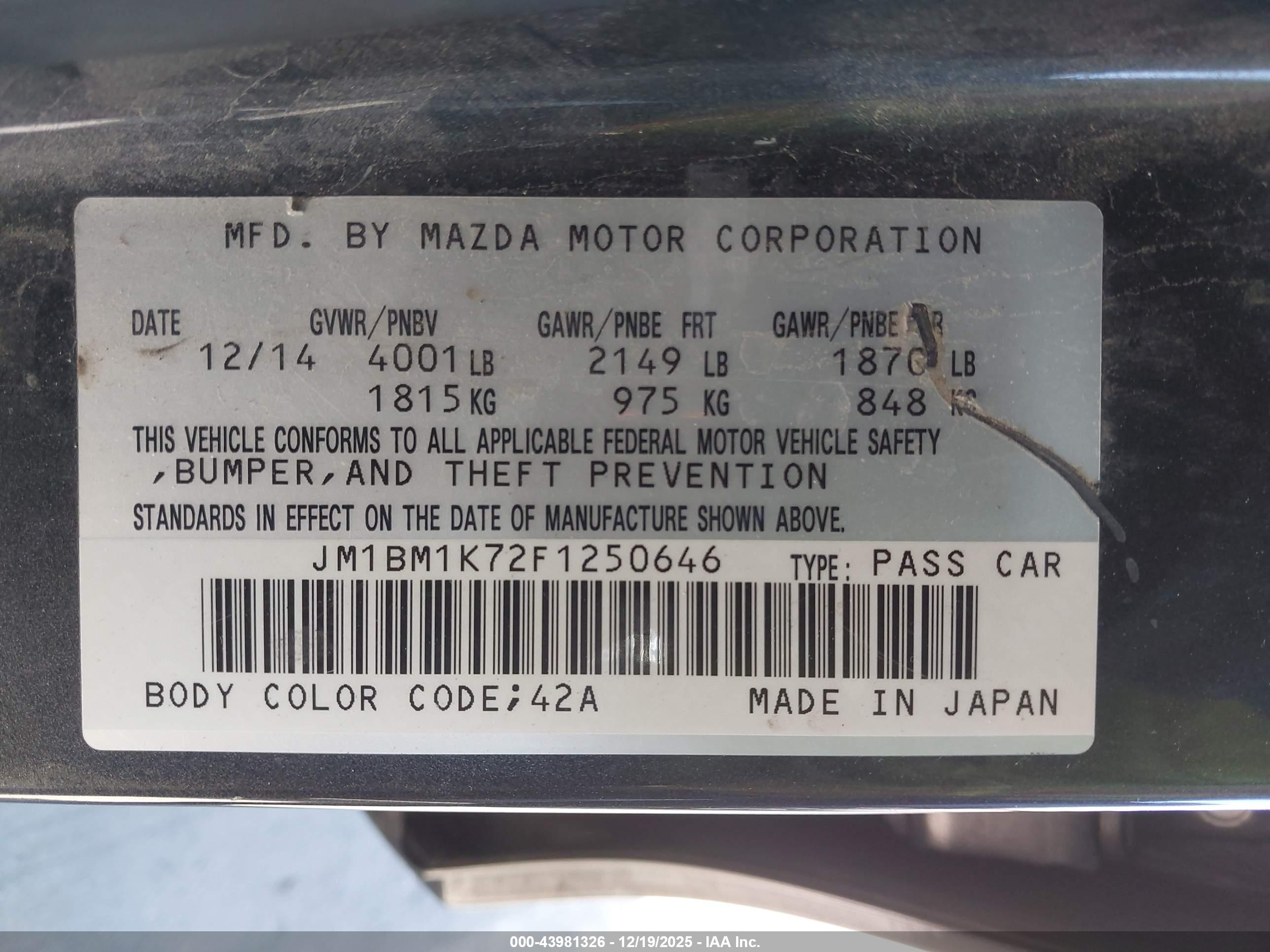 MAZDA MAZDA3 image 9