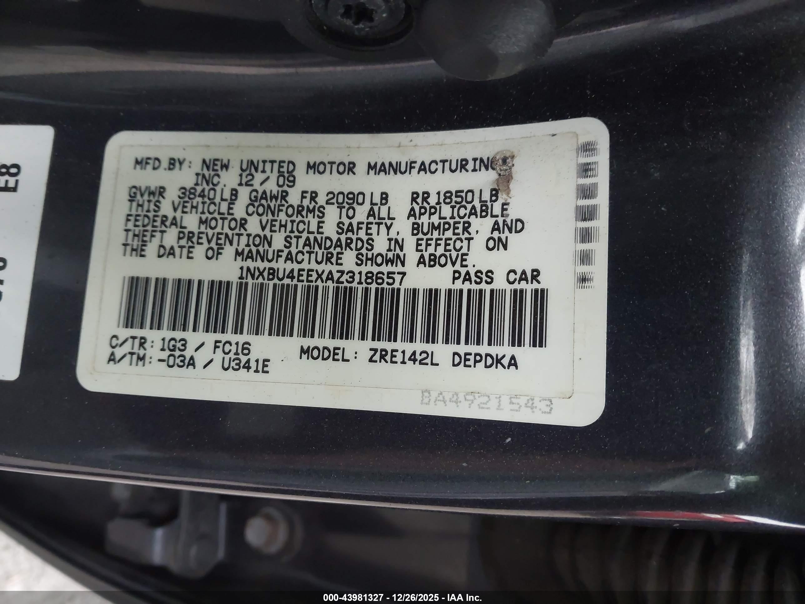 TOYOTA COROLLA image 9