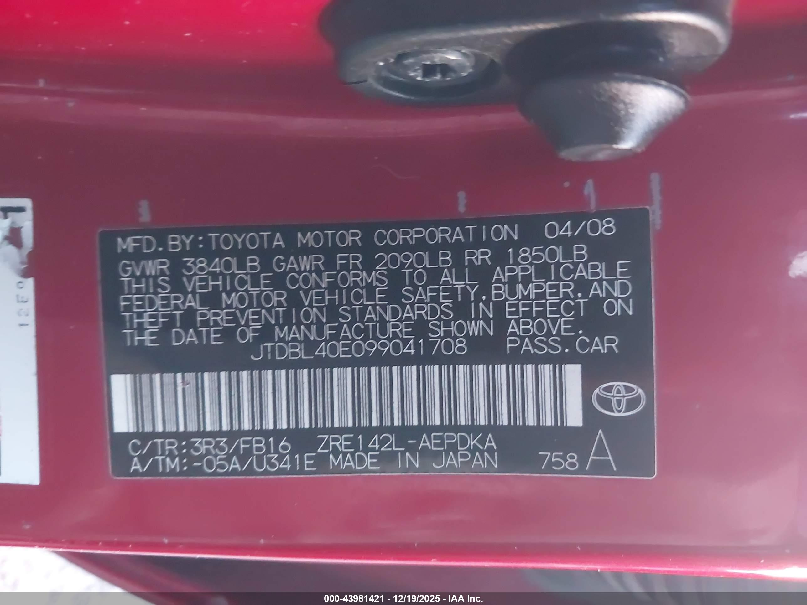 TOYOTA COROLLA image 9