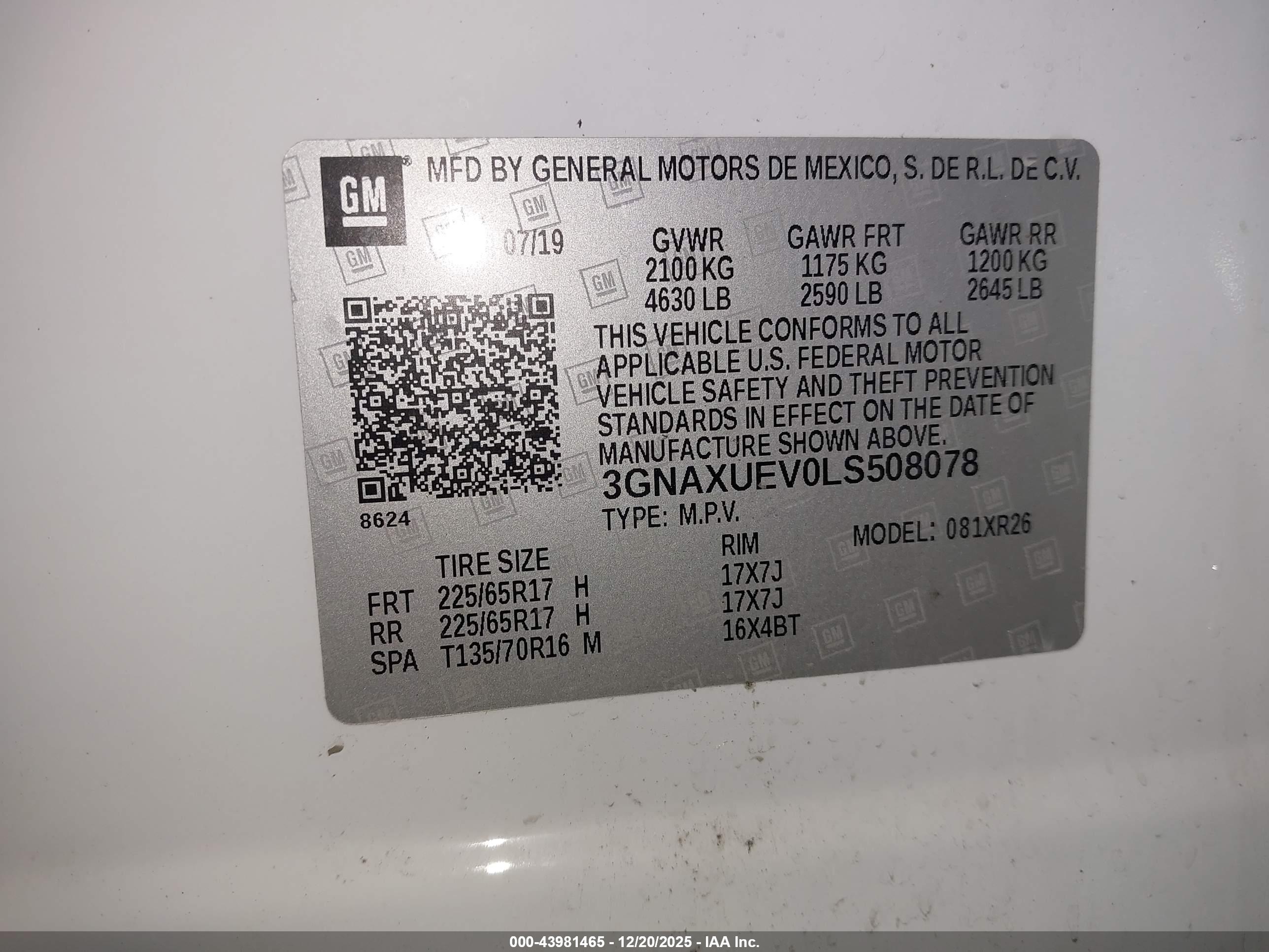 CHEVROLET EQUINOX image 9