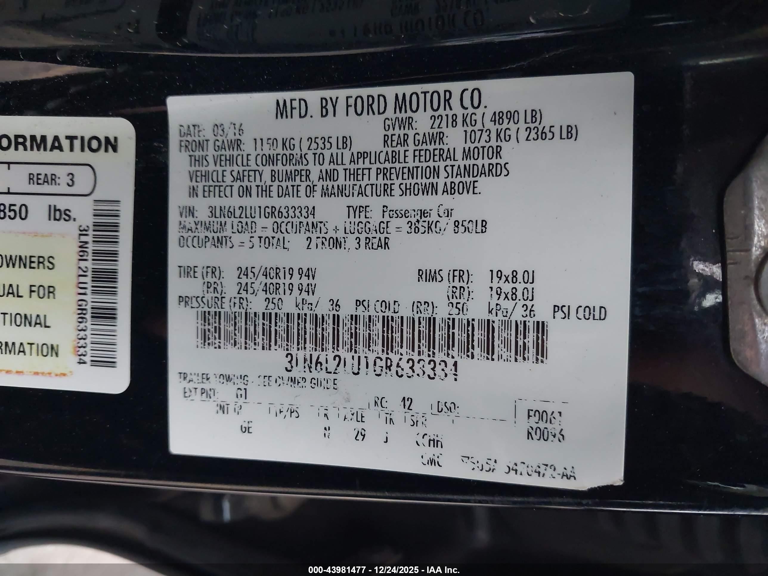 LINCOLN MKZ image 9