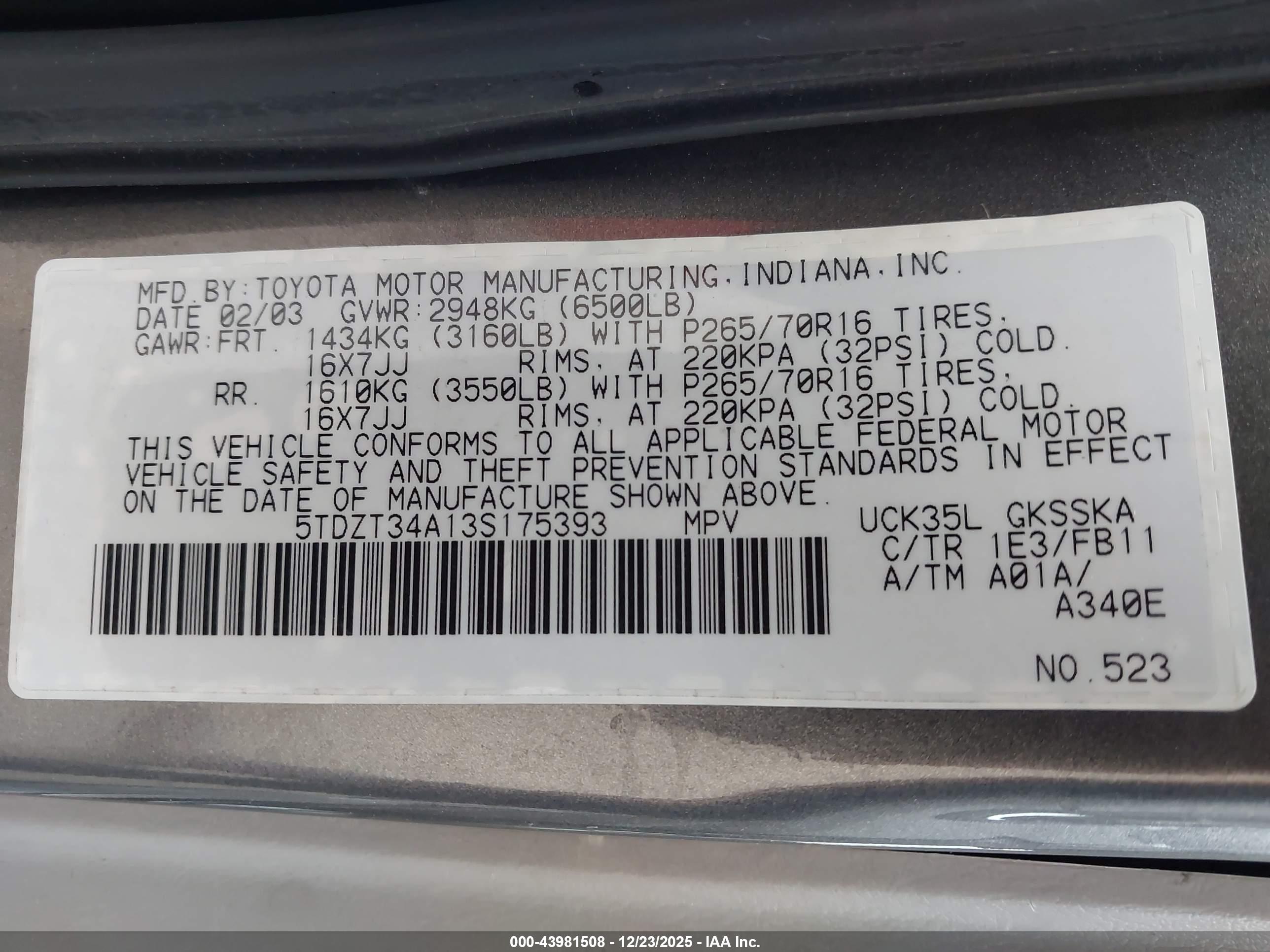TOYOTA SEQUOIA image 9
