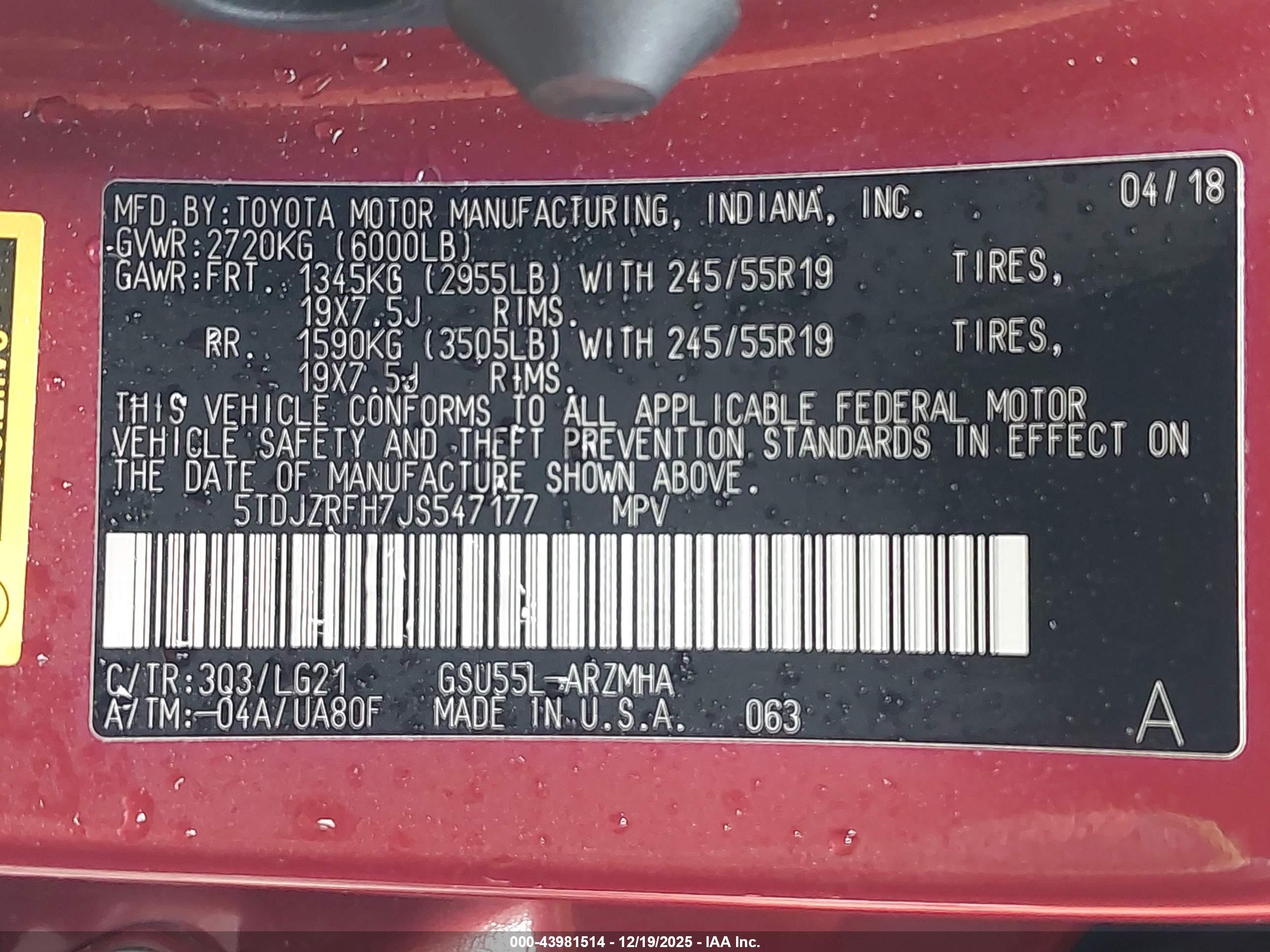 TOYOTA HIGHLANDER image 9