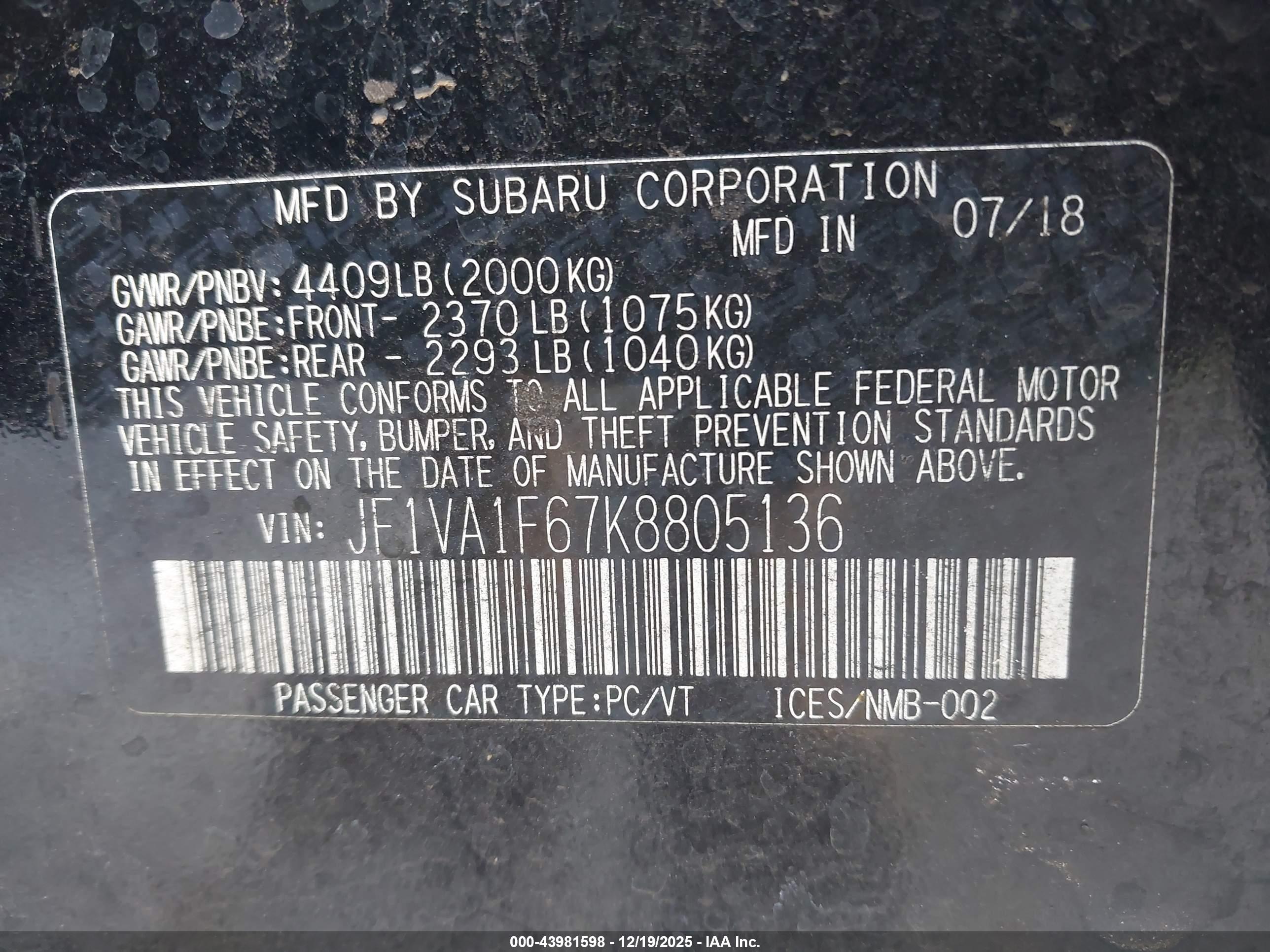 SUBARU WRX image 9