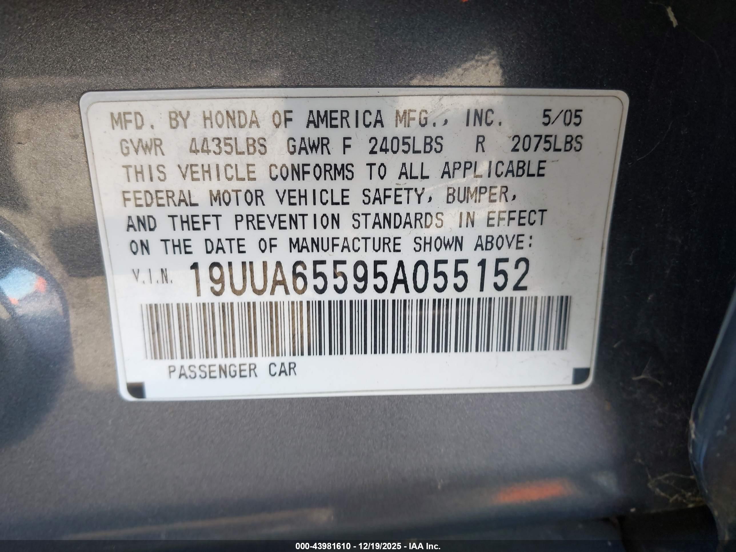 ACURA TL image 9
