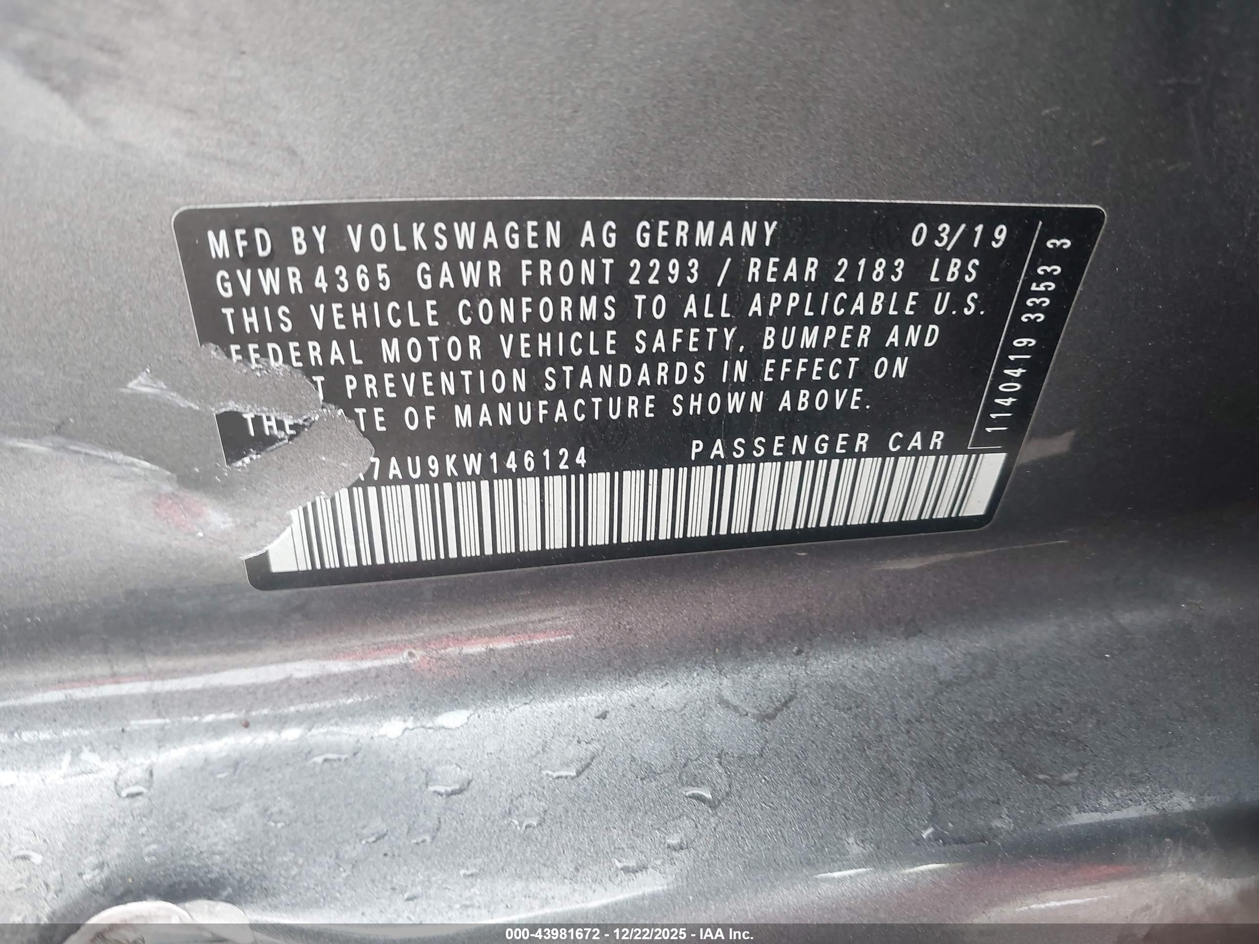 VOLKSWAGEN GOLF image 9