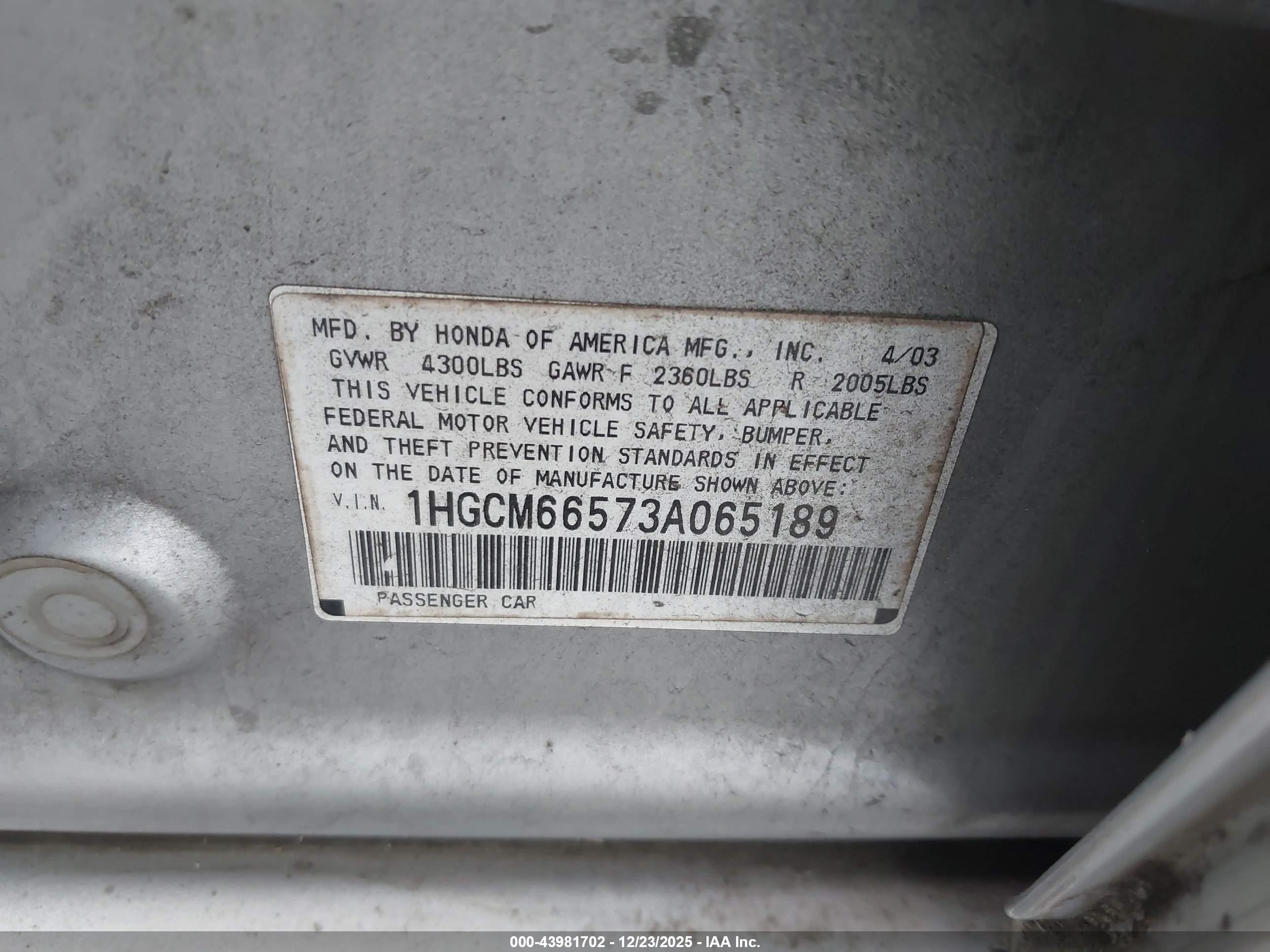 HONDA ACCORD image 9