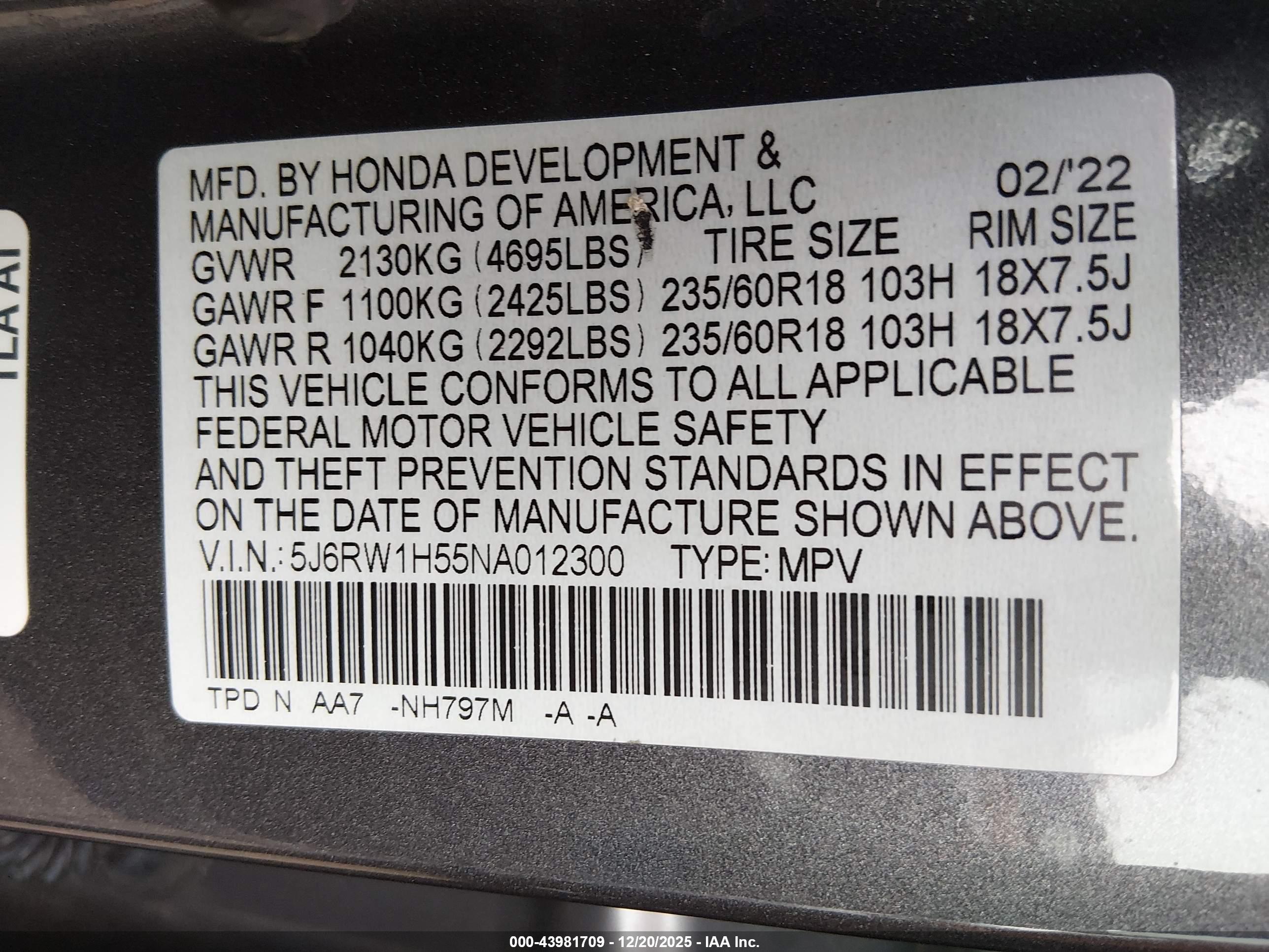 HONDA CR-V image 9