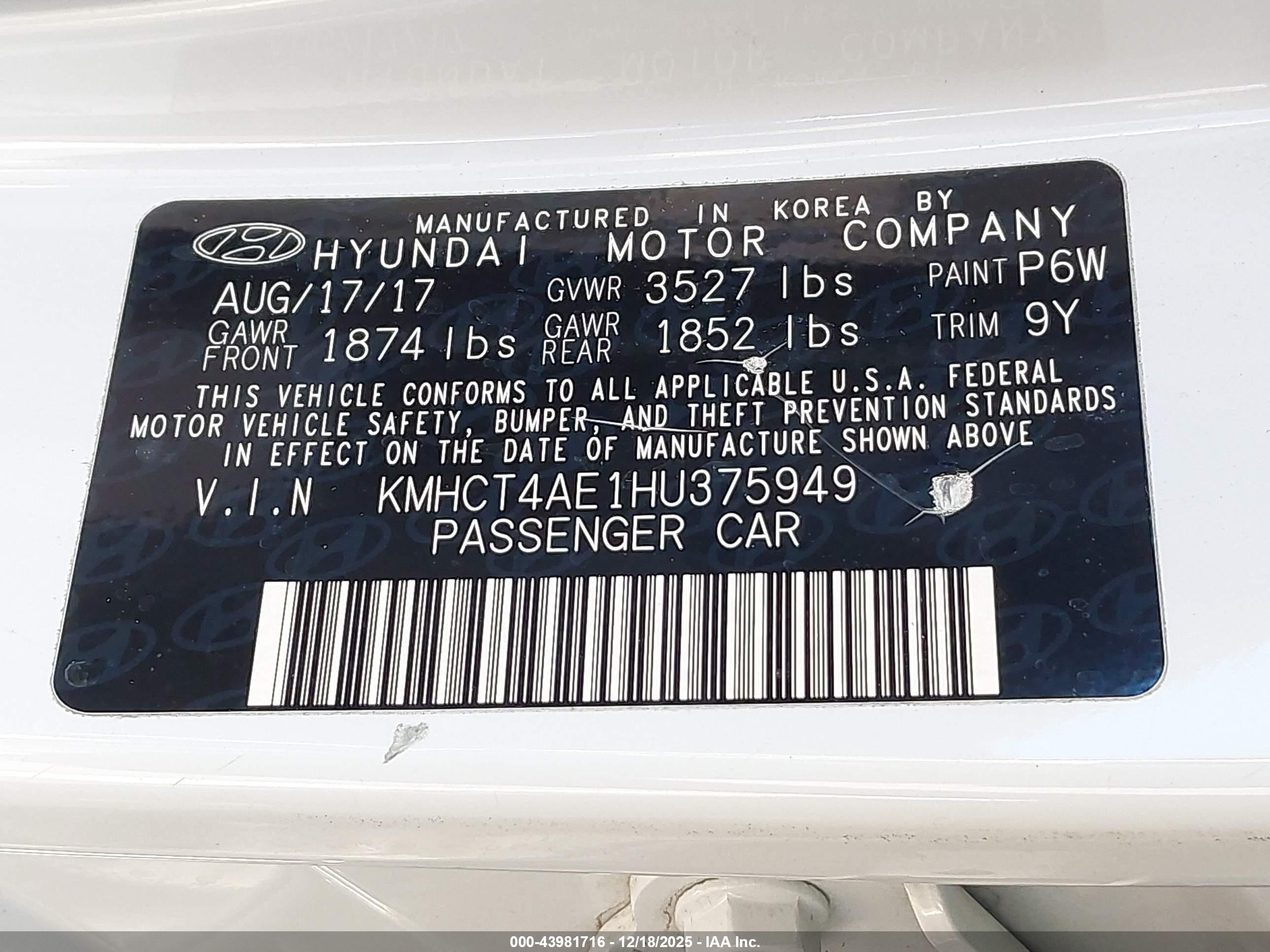 HYUNDAI ACCENT image 9