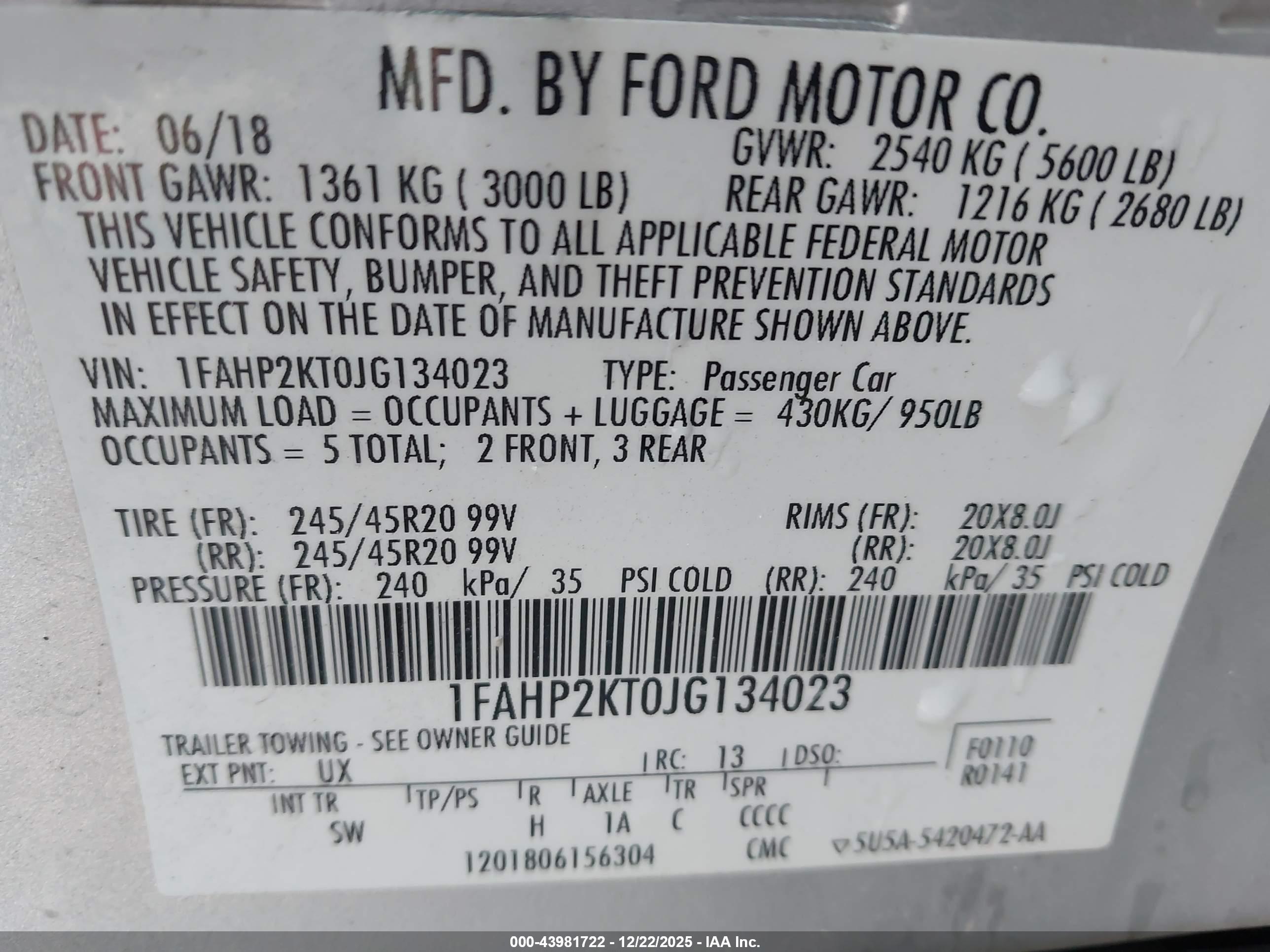FORD TAURUS image 9