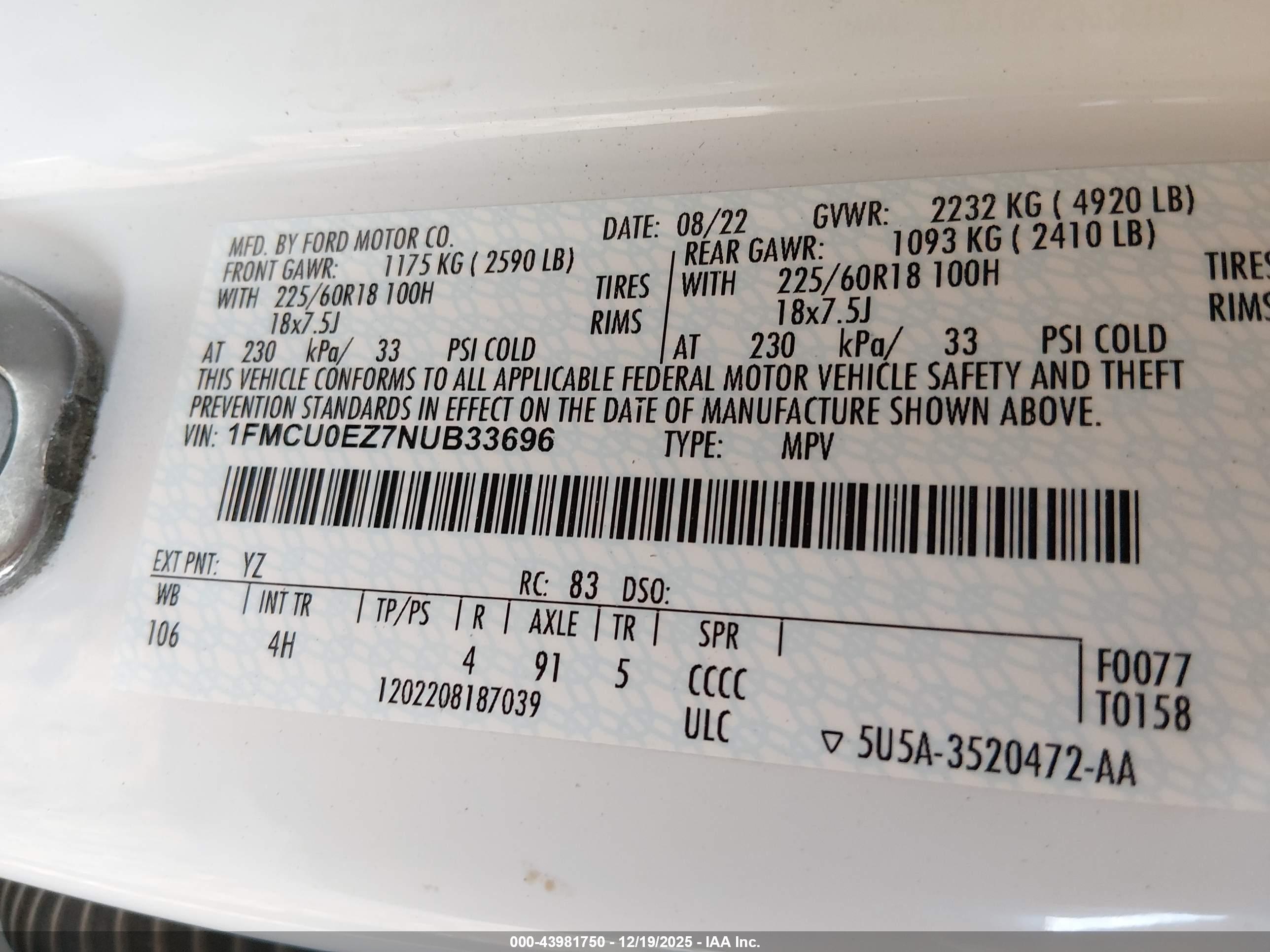 FORD ESCAPE image 9