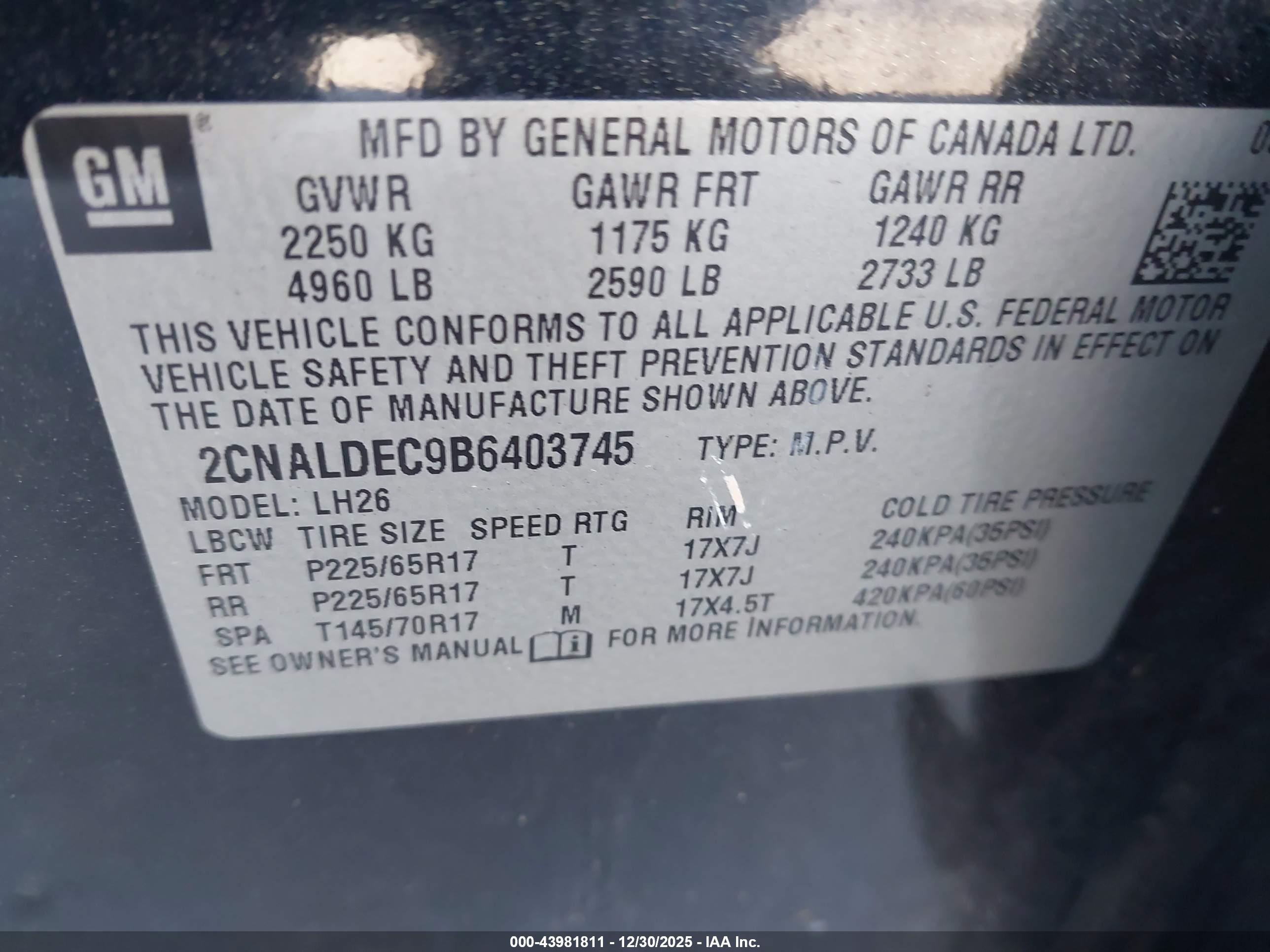 CHEVROLET EQUINOX image 9