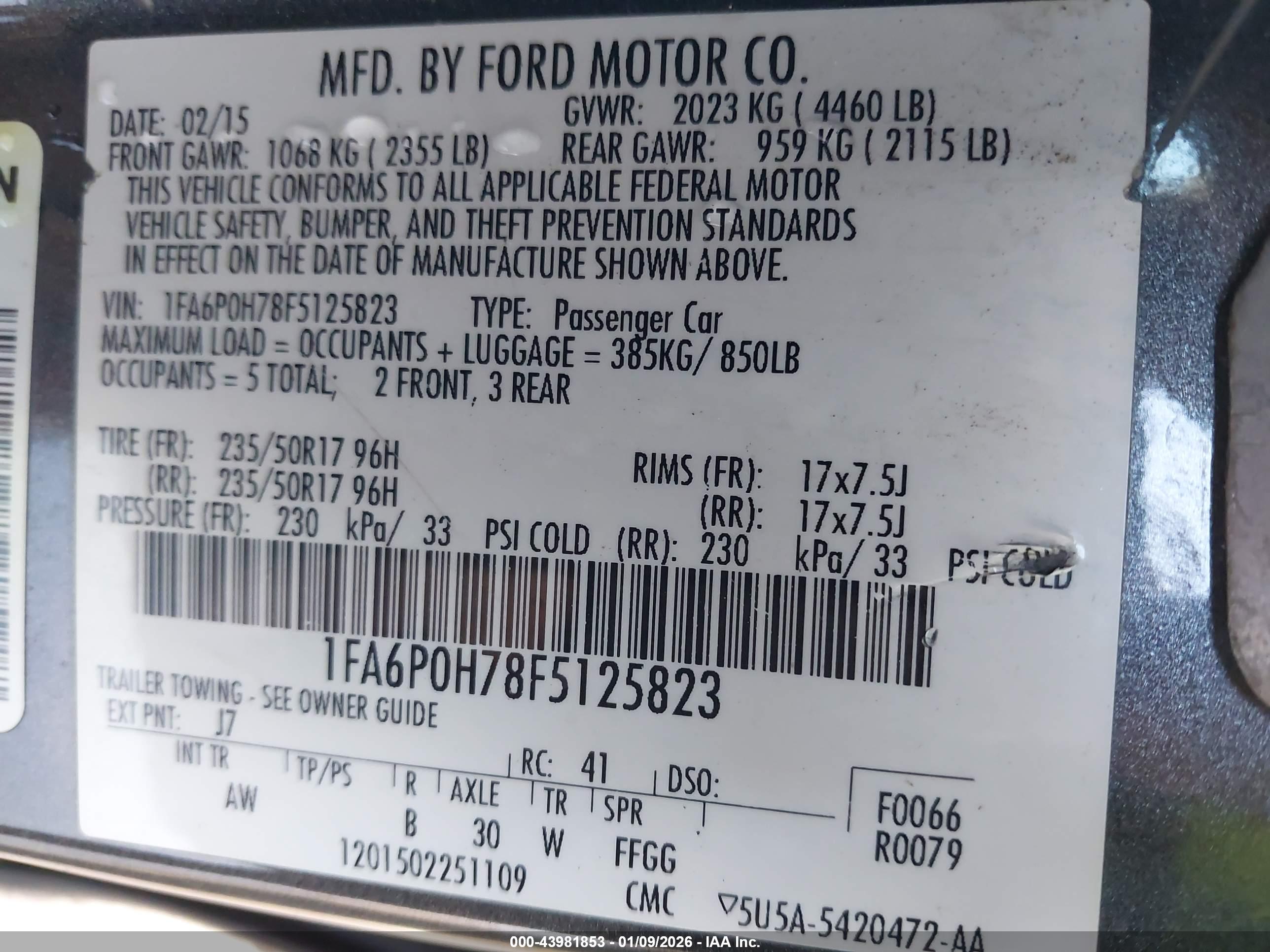 FORD FUSION image 9