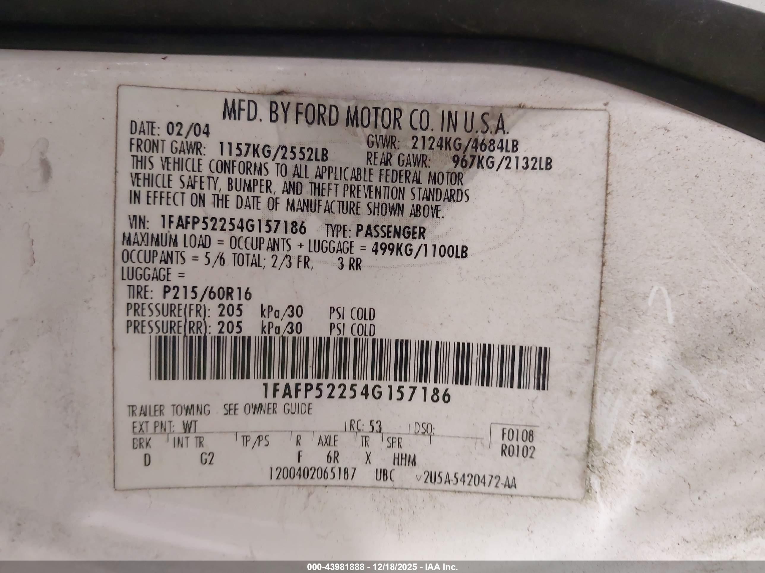 FORD TAURUS image 9