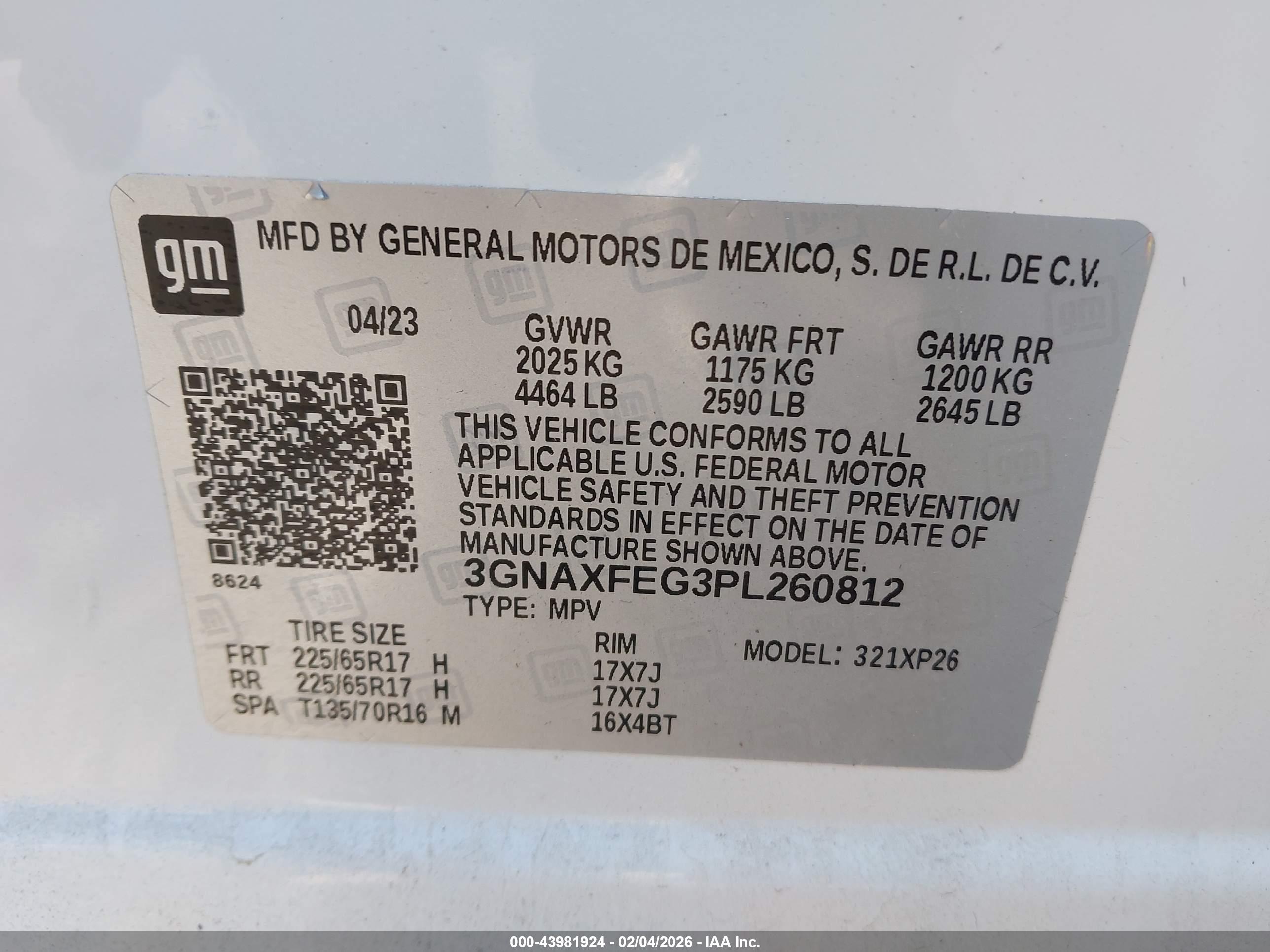 CHEVROLET EQUINOX image 9