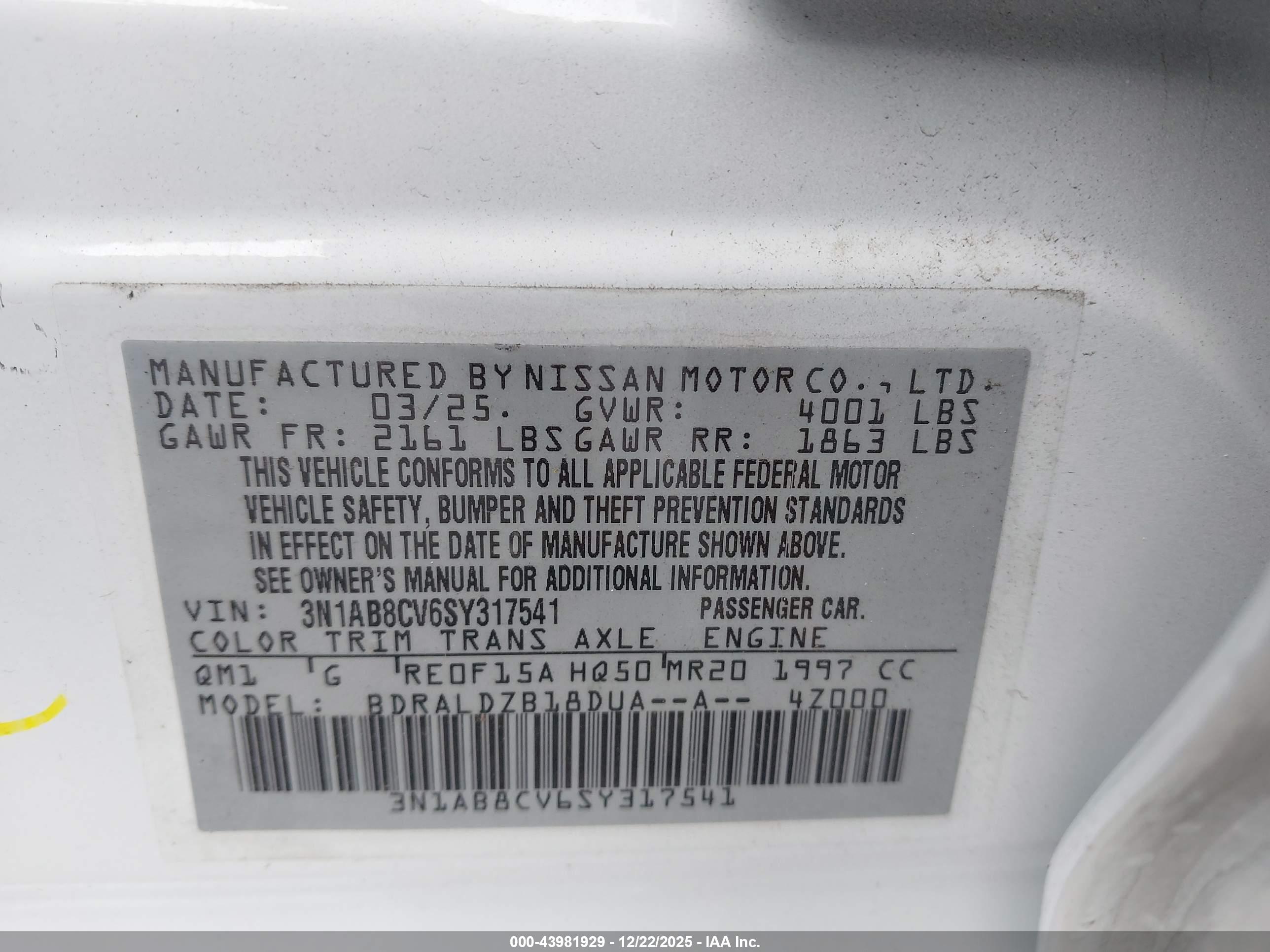 NISSAN SENTRA image 9