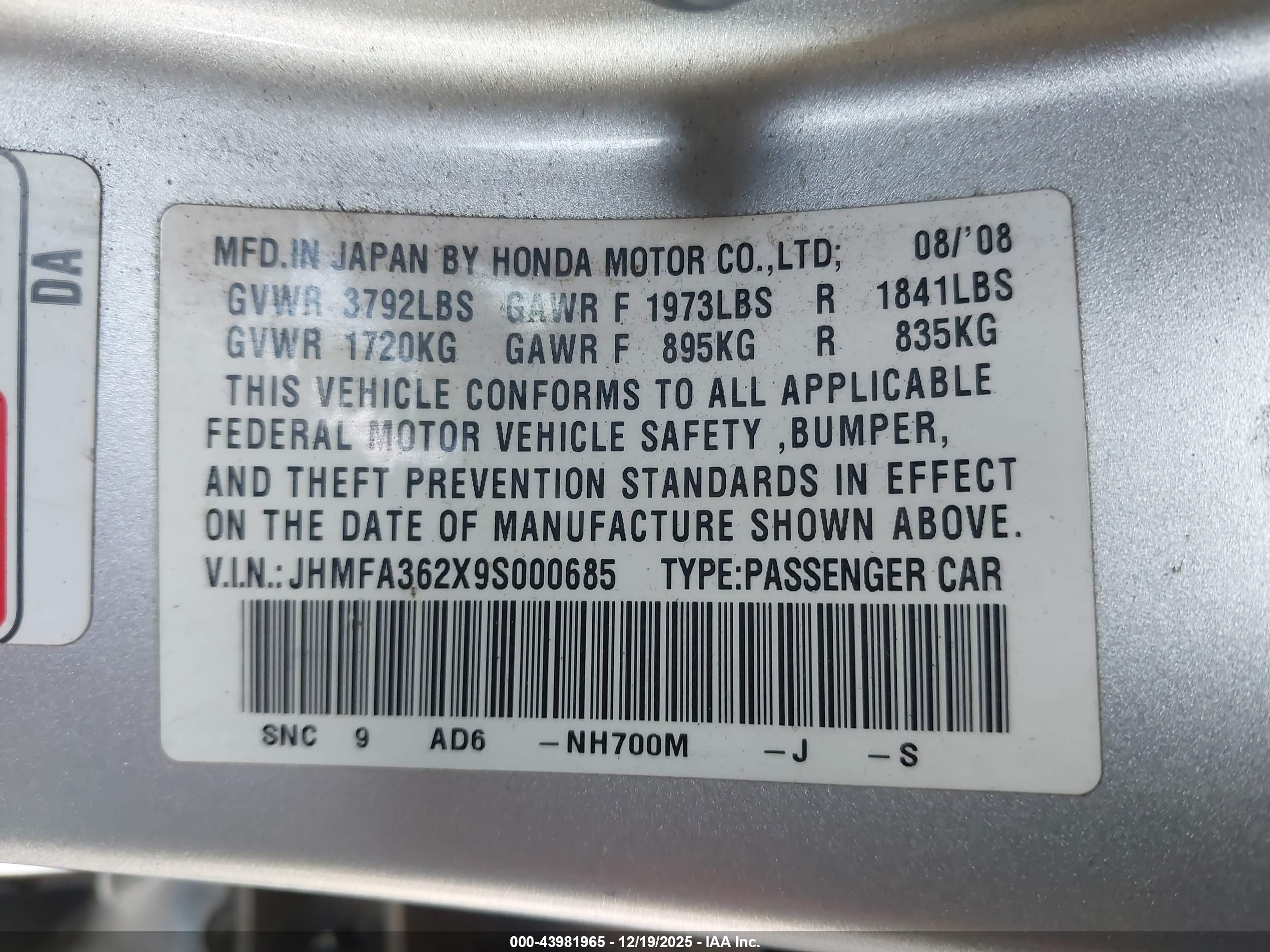 HONDA CIVIC image 9