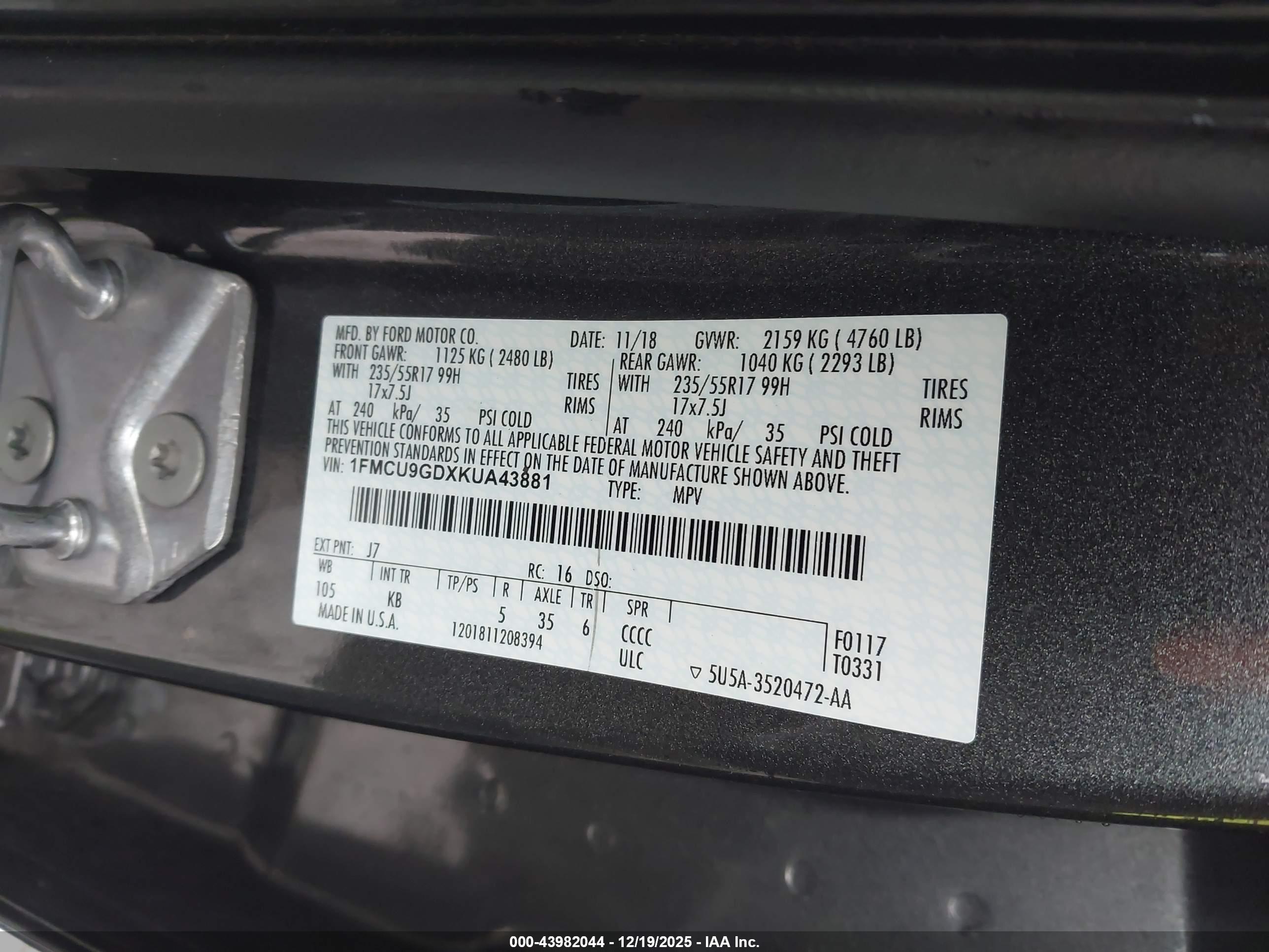 FORD ESCAPE image 9