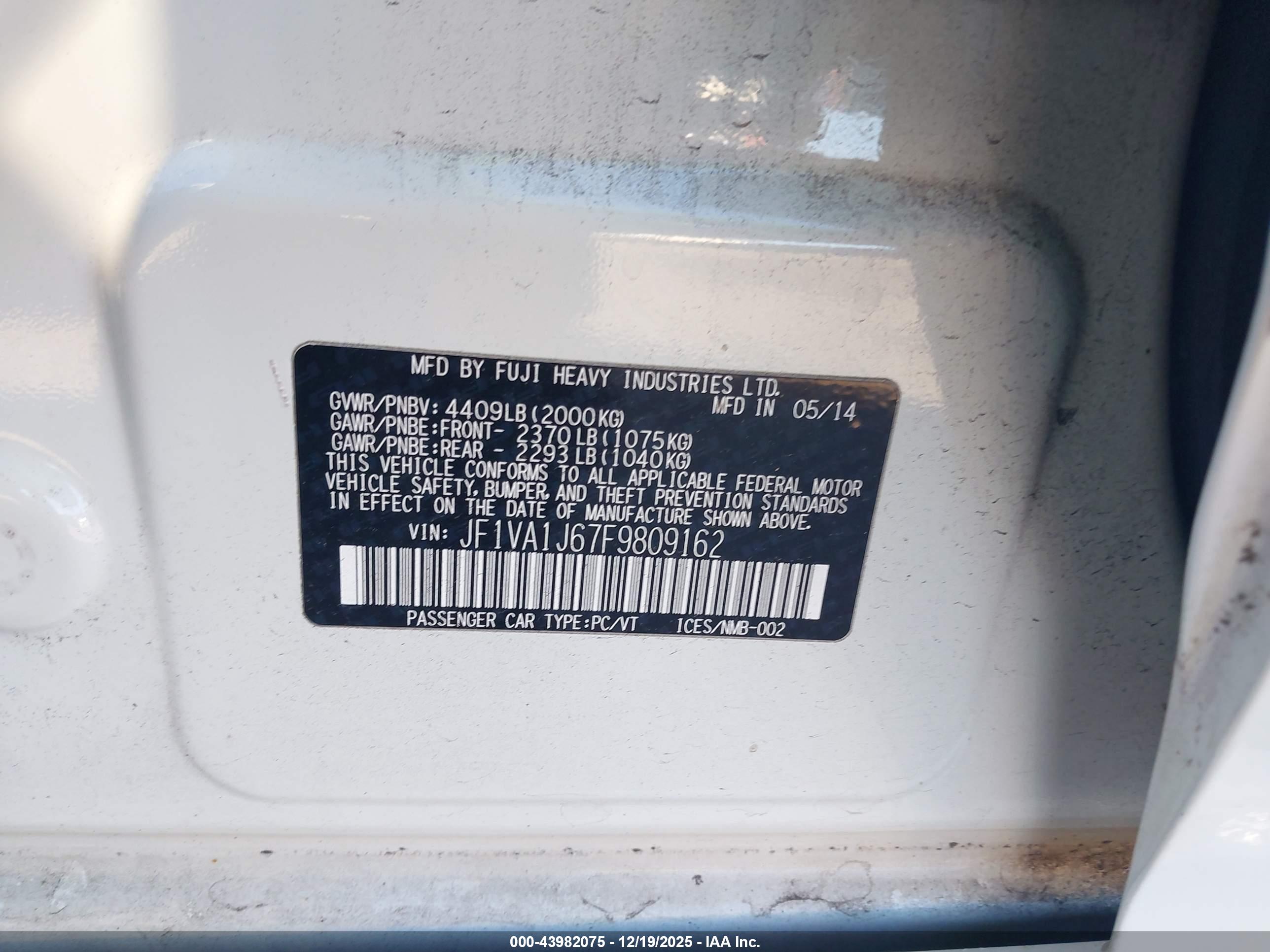 SUBARU WRX image 9