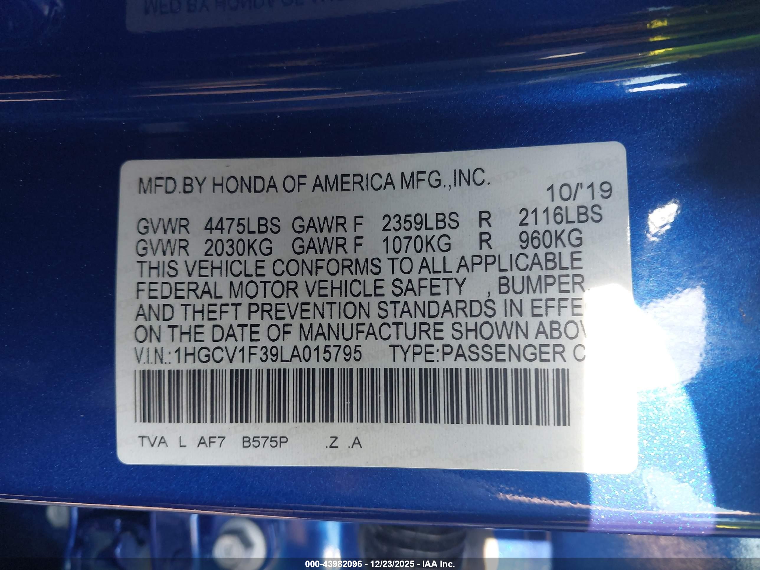HONDA ACCORD image 9