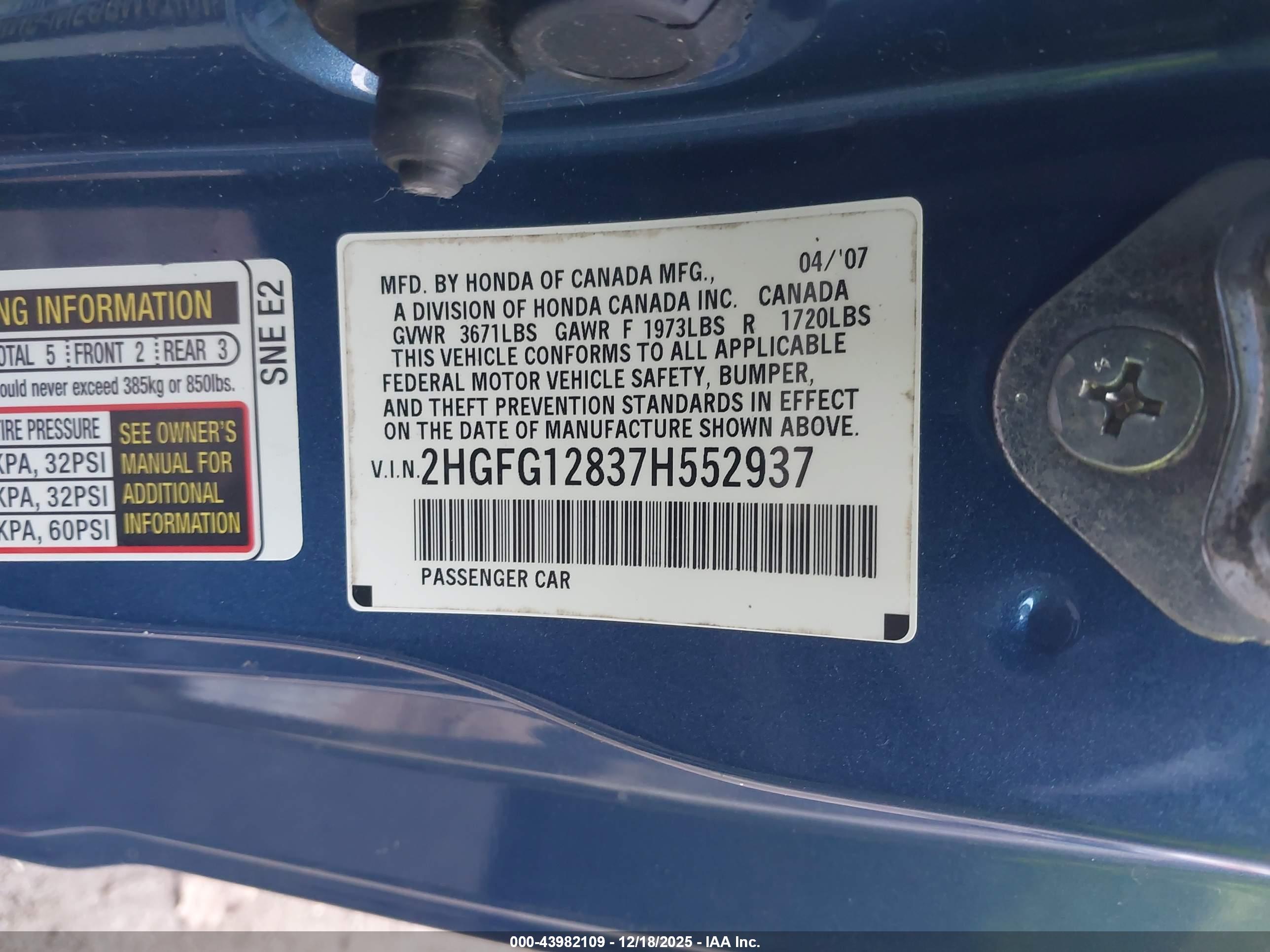 HONDA CIVIC image 9