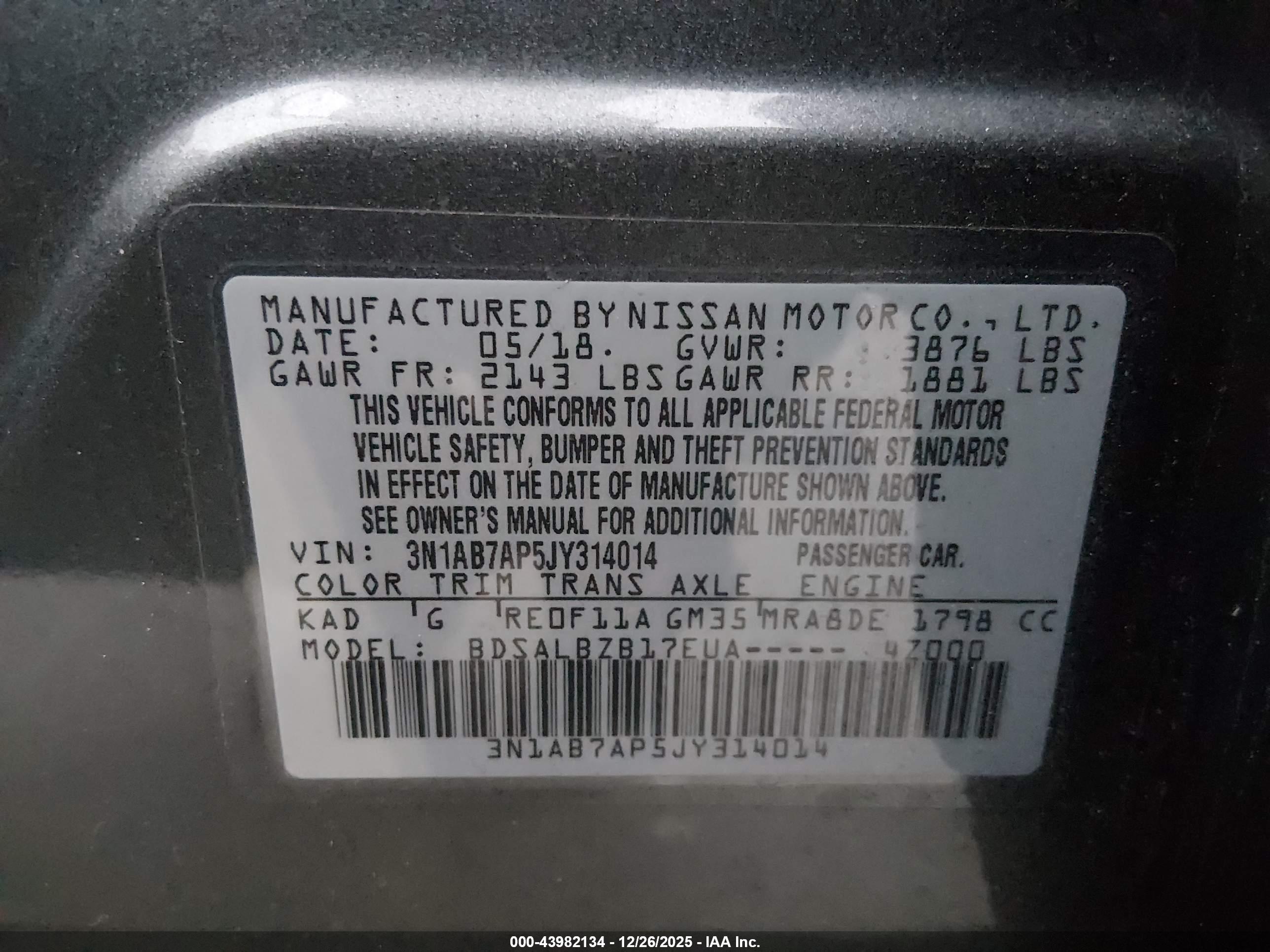 NISSAN SENTRA image 9
