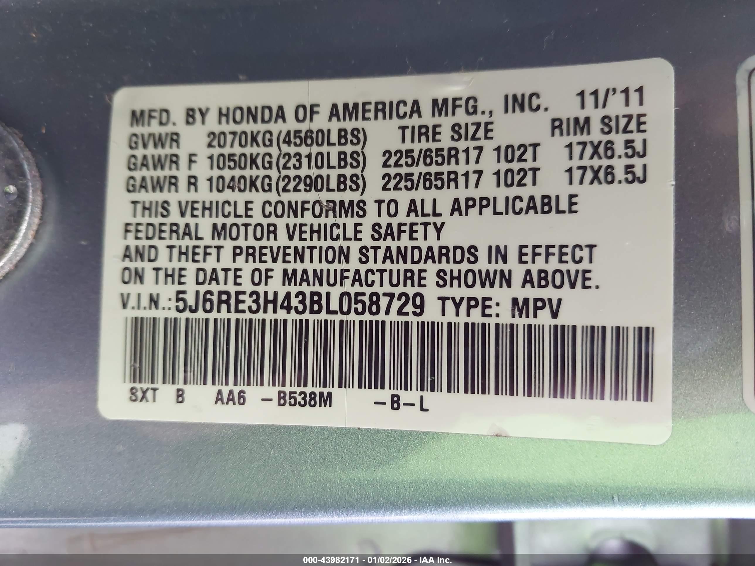 HONDA CR-V image 9