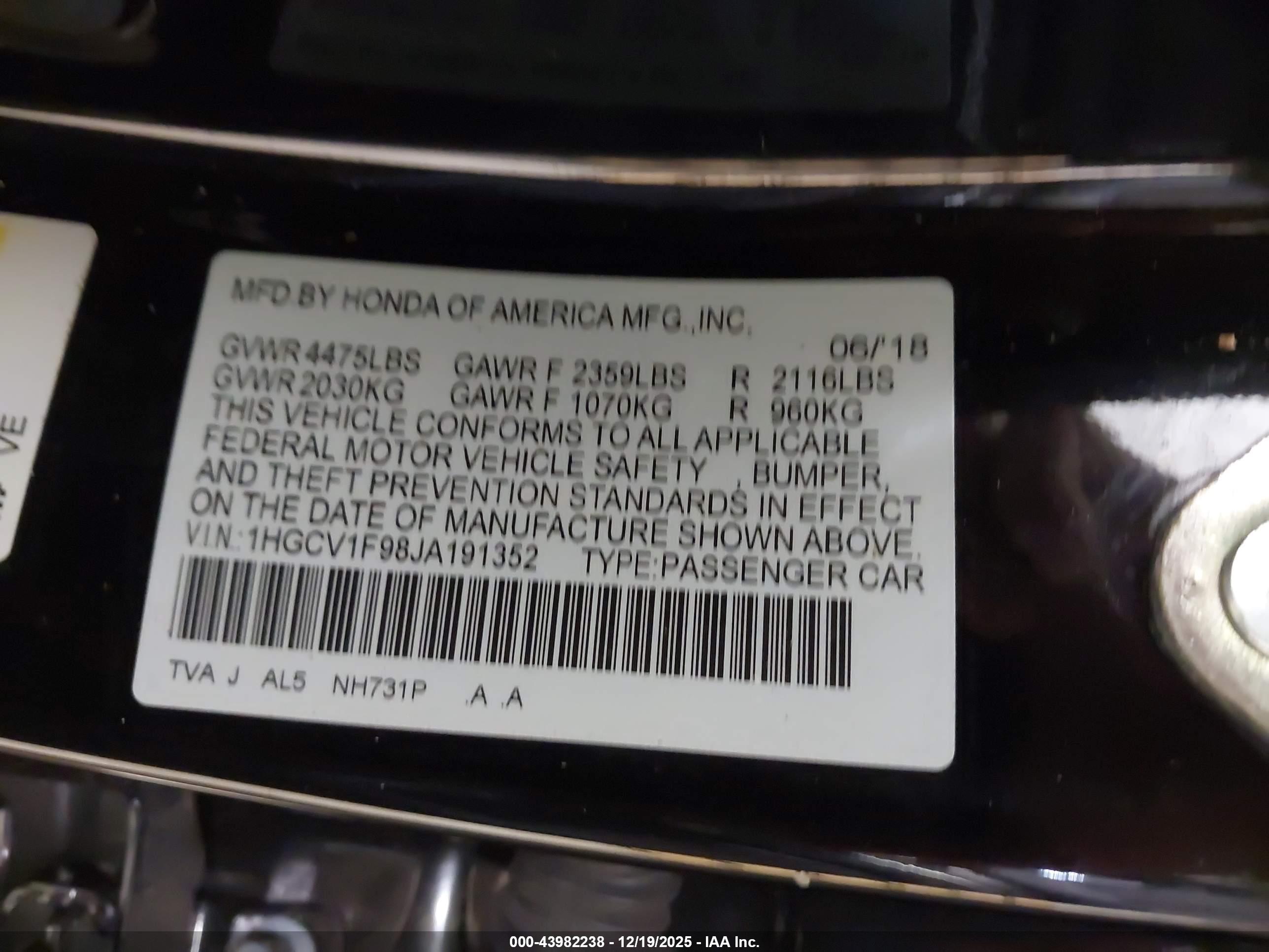 HONDA ACCORD image 9