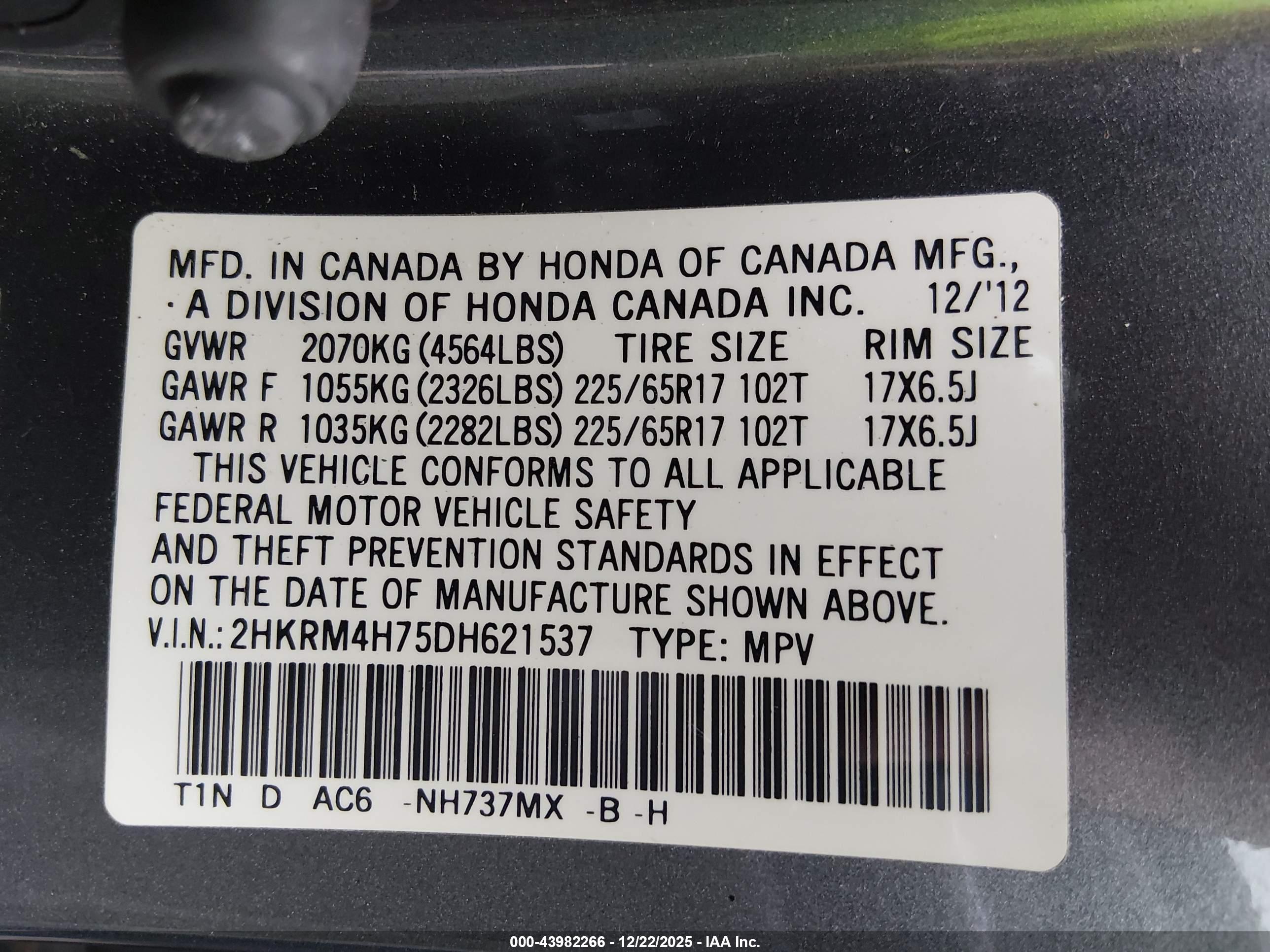 HONDA CR-V image 9
