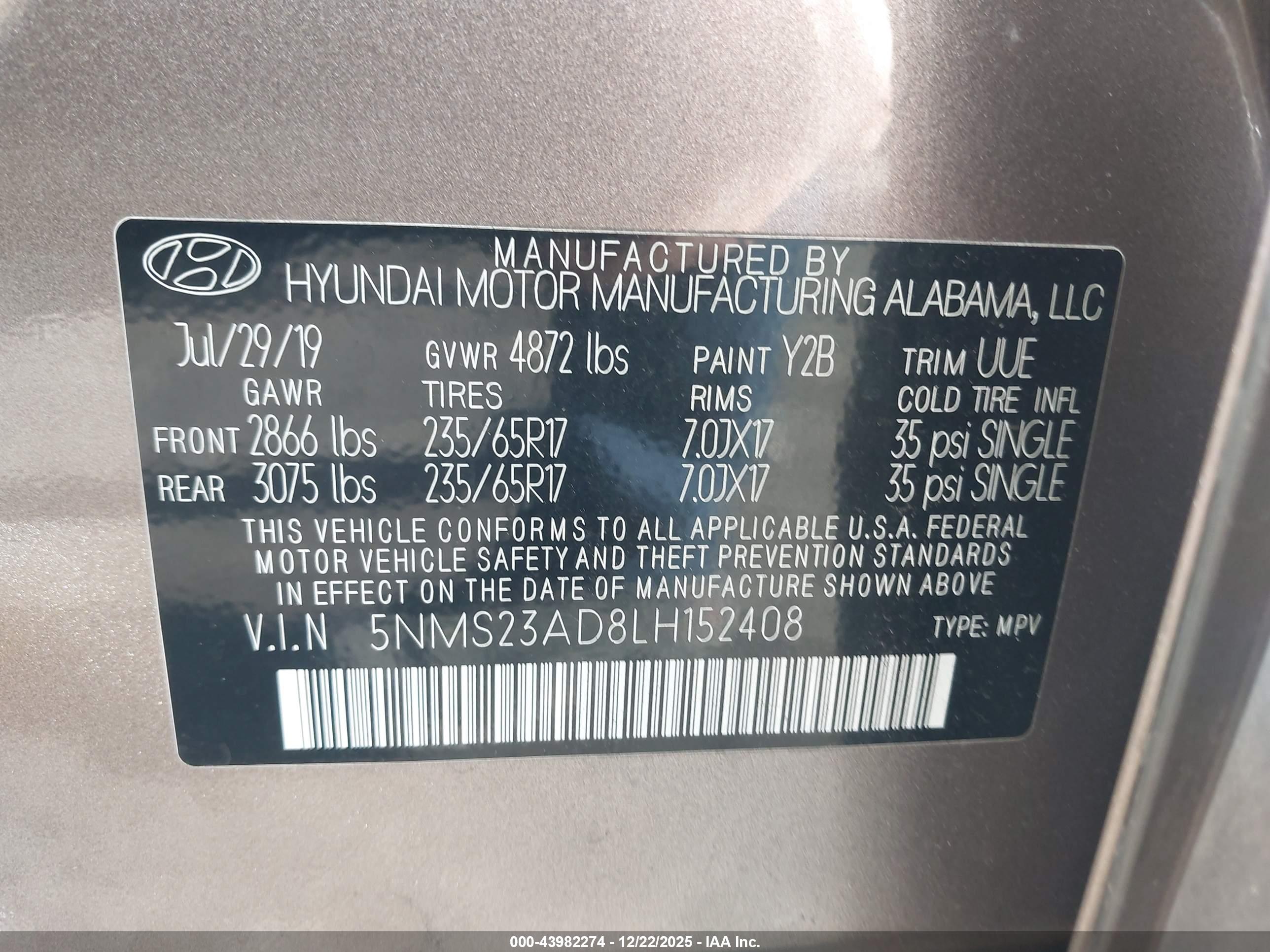HYUNDAI SANTA image 9