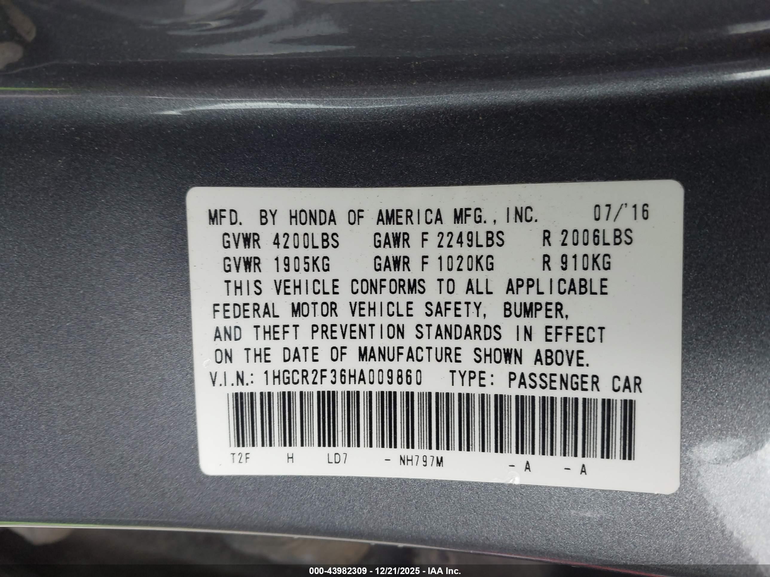HONDA ACCORD image 9